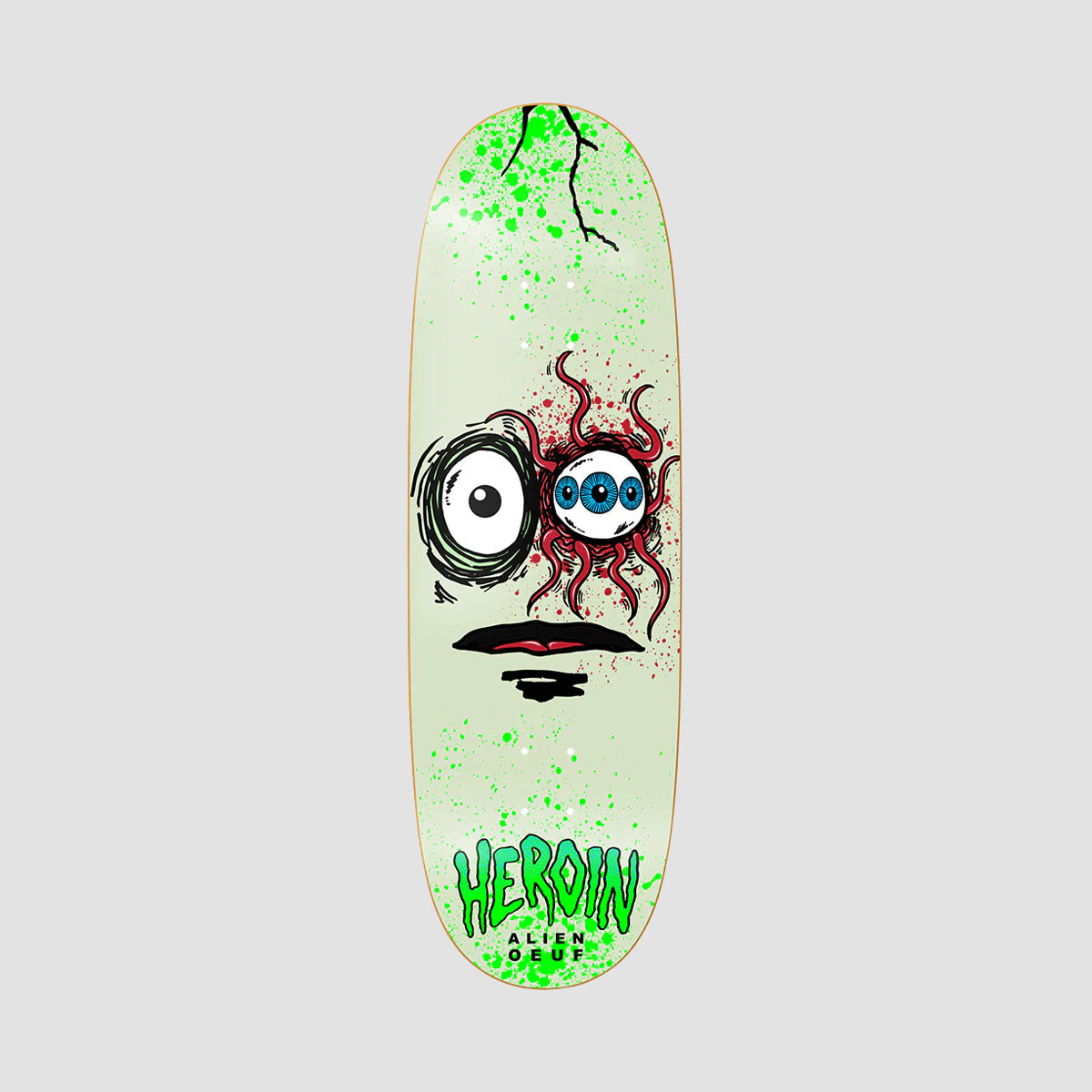 Heroin Space Egg 3 Skateboard Deck - 10"