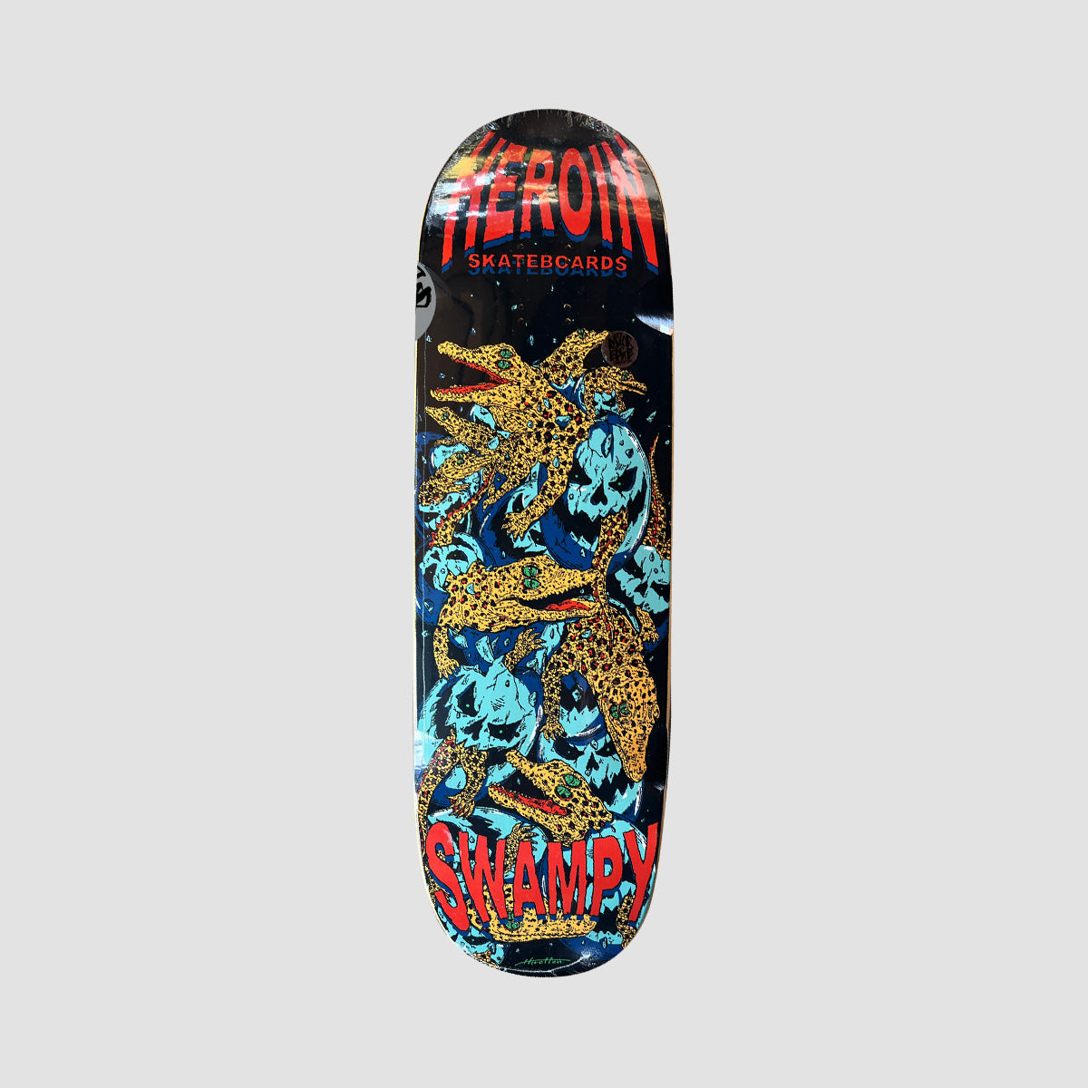 Gator Razor Heroin Swampy Gators DD Razor Edge Skateboard Deck - 9.125 Inches