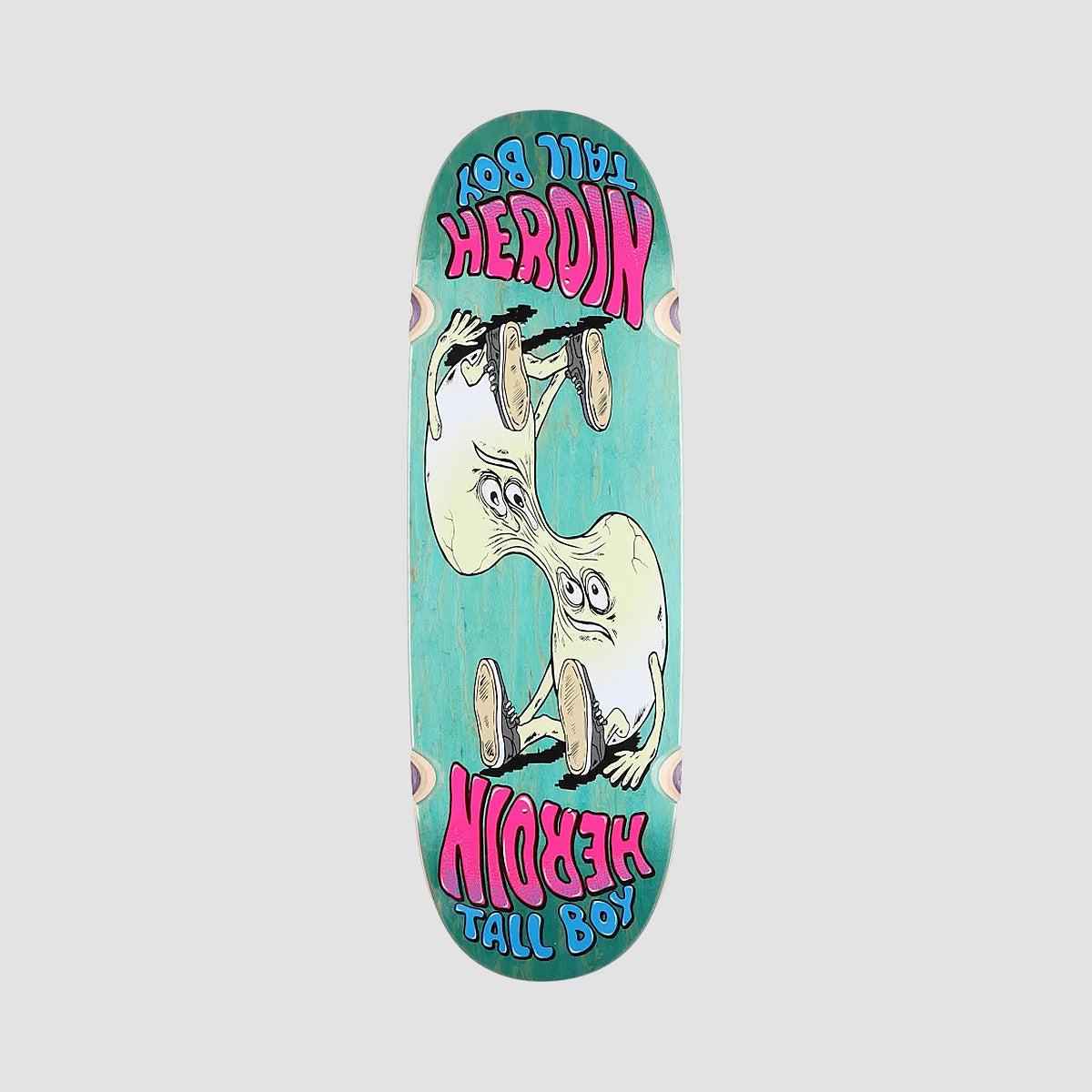 Heroin Tall Boy Merged Skateboard Deck Various Stains - 10.25"