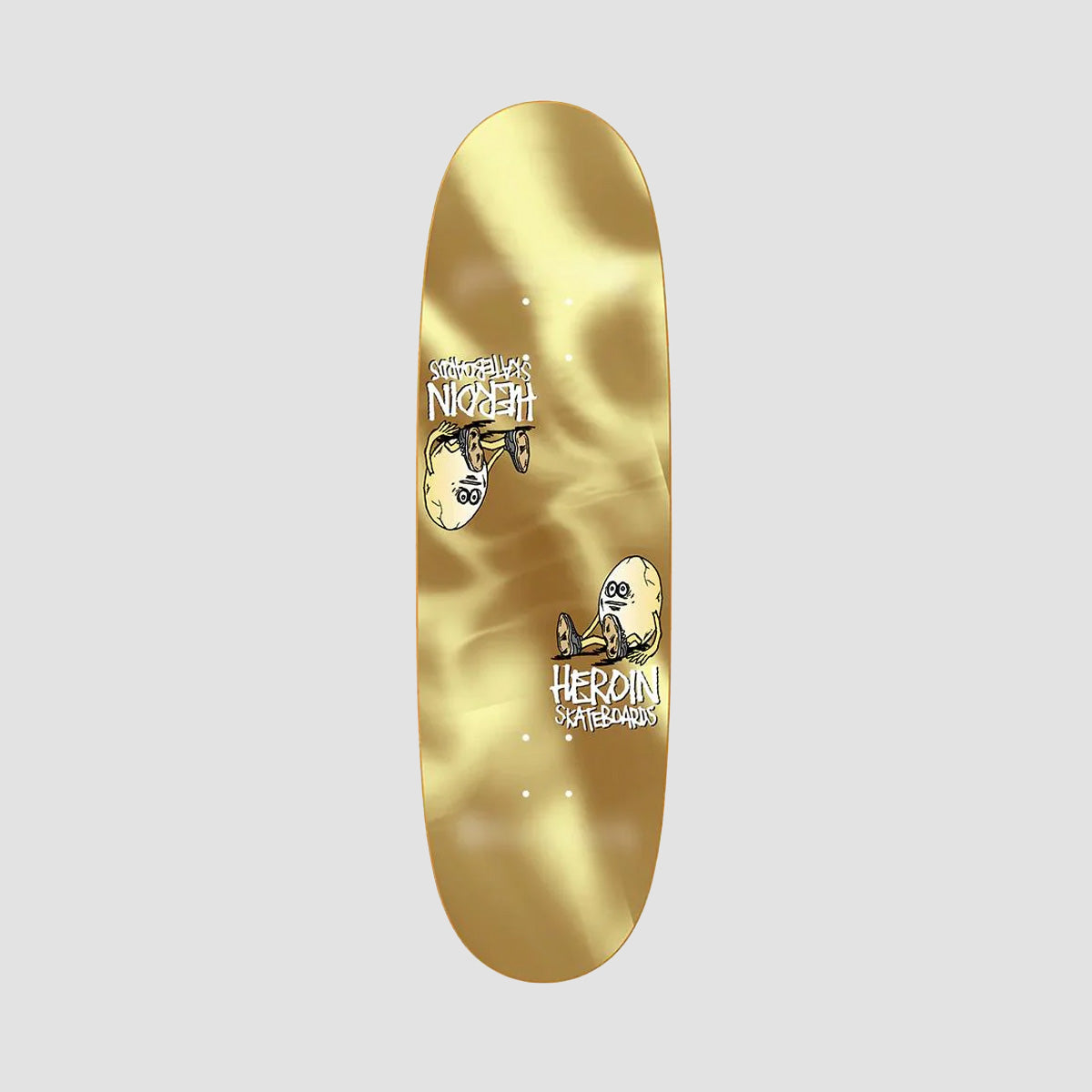 Heroin The Symmetrical Gold Egg Razor Edge Skateboard Deck - 9.25"