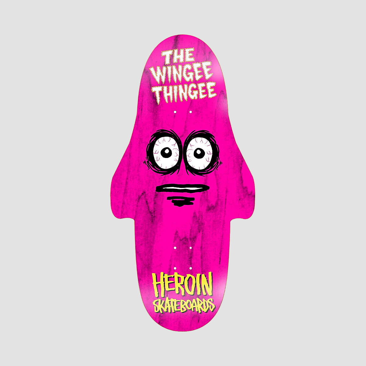 Heroin The Wingee Thingy Skateboard Deck Various Stains - 15.25"