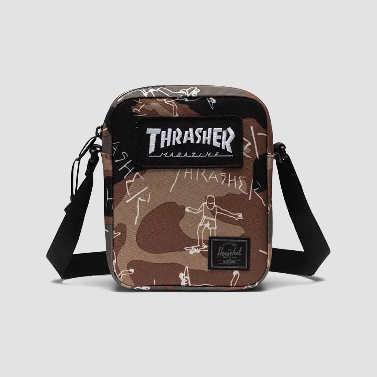 Herschel X Thrasher Gonz Heritage 2.5L Crossbody Bag Woodland Camo