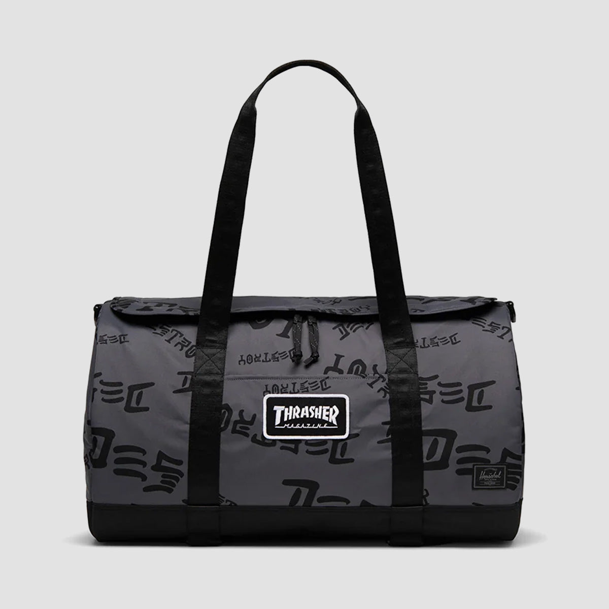 Herschel X Thrasher Heritage 40L Skate Duffle Bag Asphalt/Black Destroy