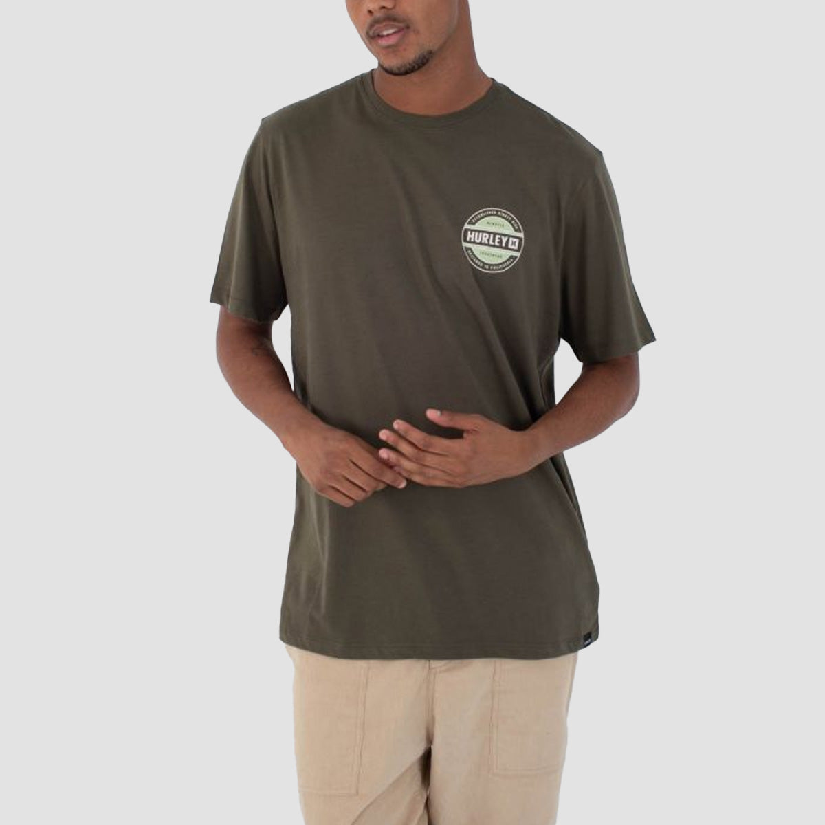Hurley Filler T-Shirt Charcoal Fern