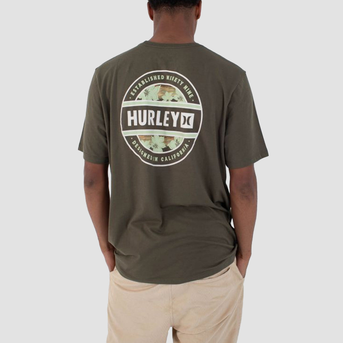 Hurley Filler T-Shirt Charcoal Fern