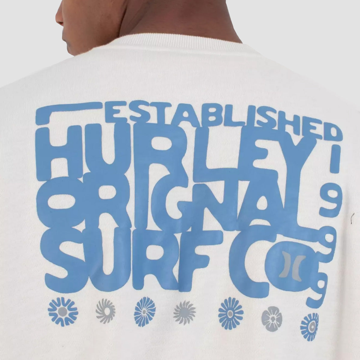 Hurley Graphic Slub Crew Sweatshirt Bone