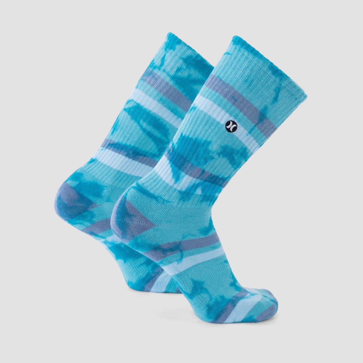 Hurley H20-Dri Tie Dye Crew Socks Total Turquiose