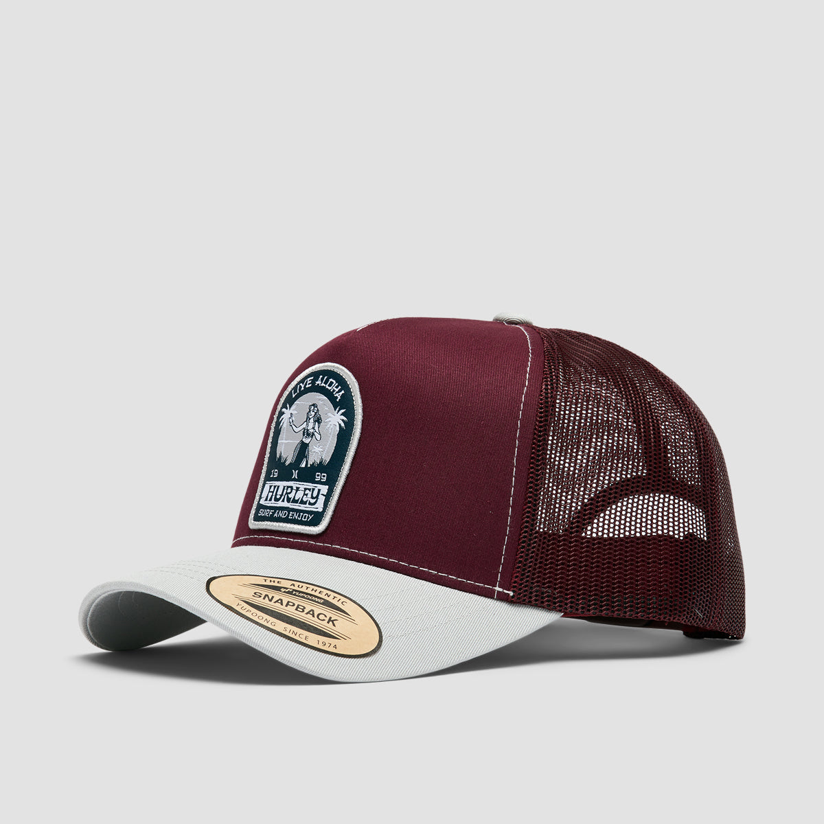 Hurley Live Aloha Trucker Cap Burgundy