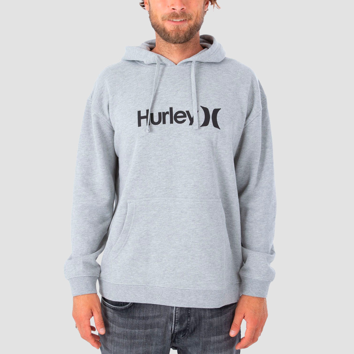Hurley OAO Solid Core Pullover Hoodie Dark Heather Grey