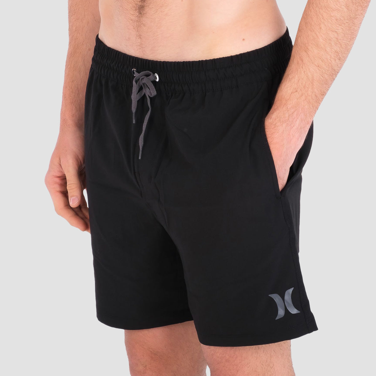 Hurley One And Only Solid 17" Volley Boardshorts Black