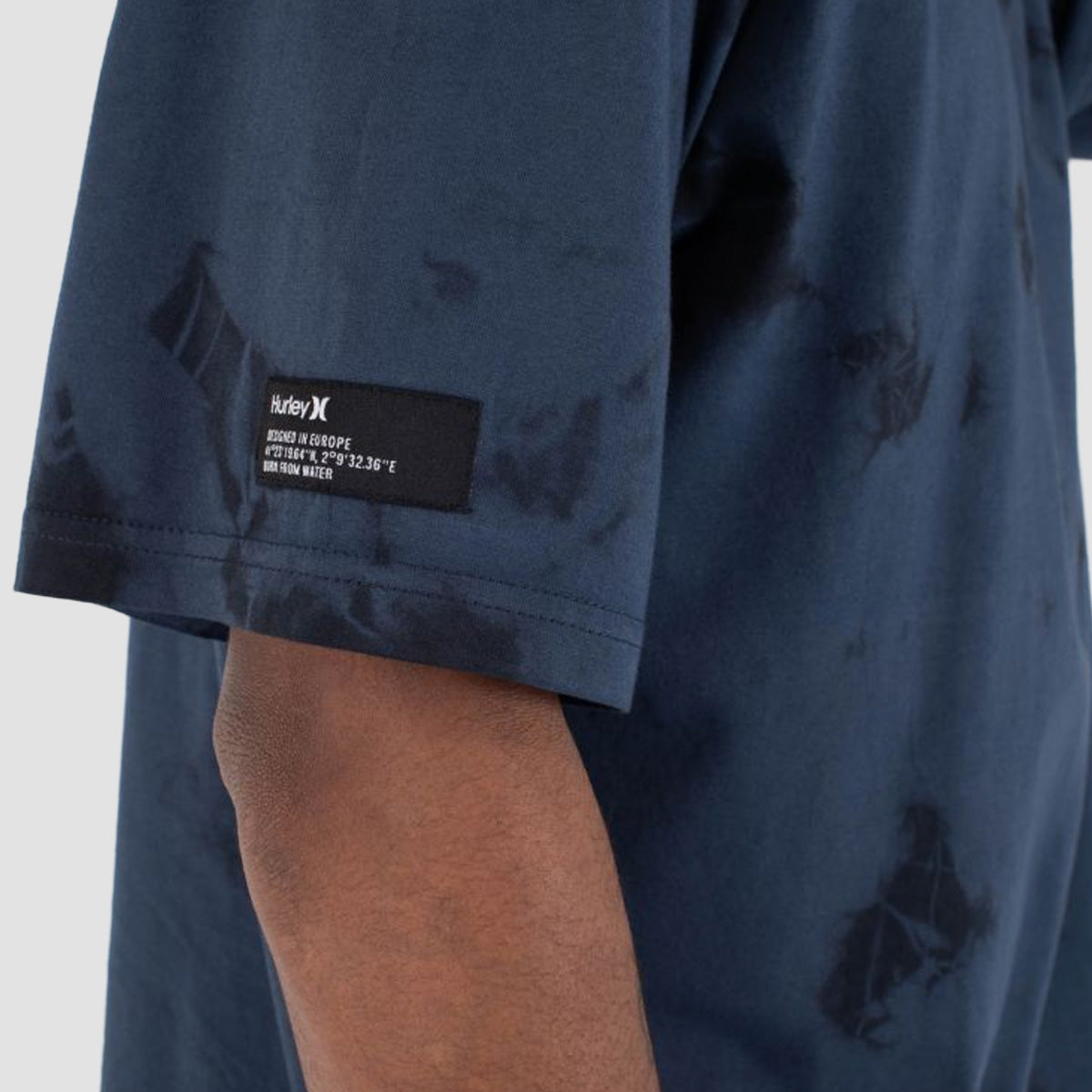 Hurley P&P Tie Dye T-Shirt Slate