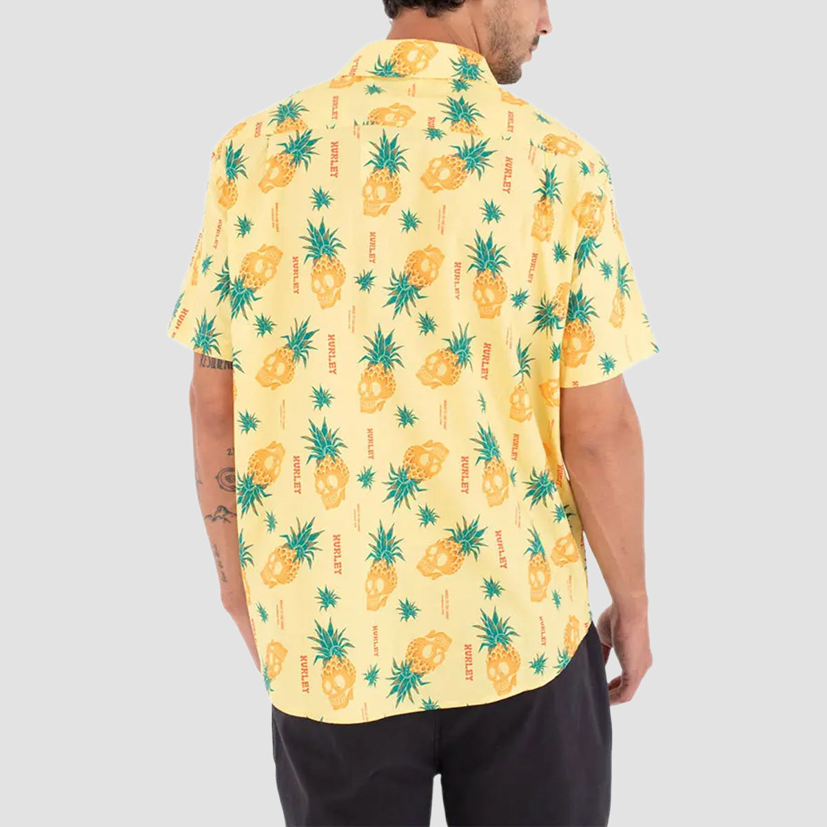 Hurley Pineapple Short Sleeve Shirt Egg Shell
