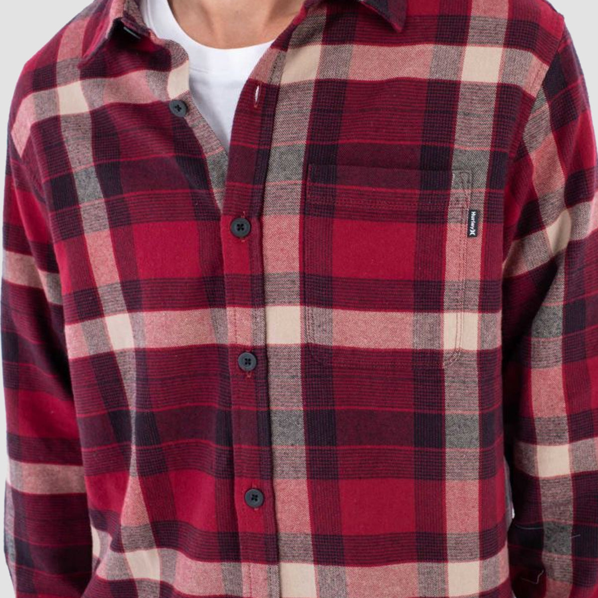 Hurley Portland Organic Flannel Longsleeve Shirt Matador