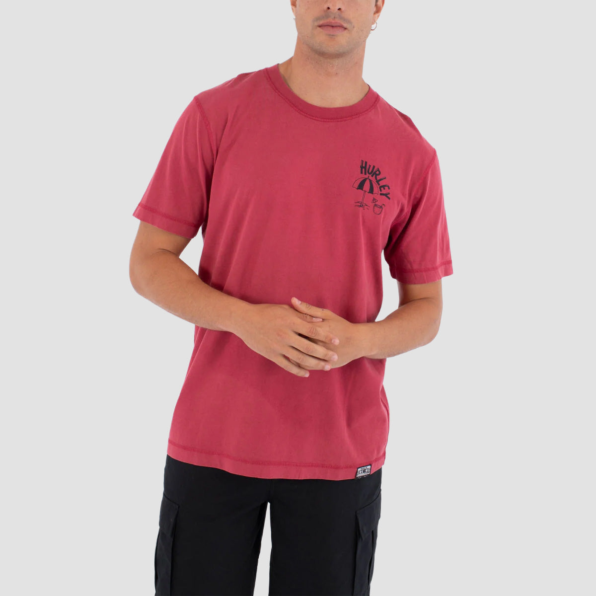 Hurley Sider BP T-Shirt Cherry Crimson