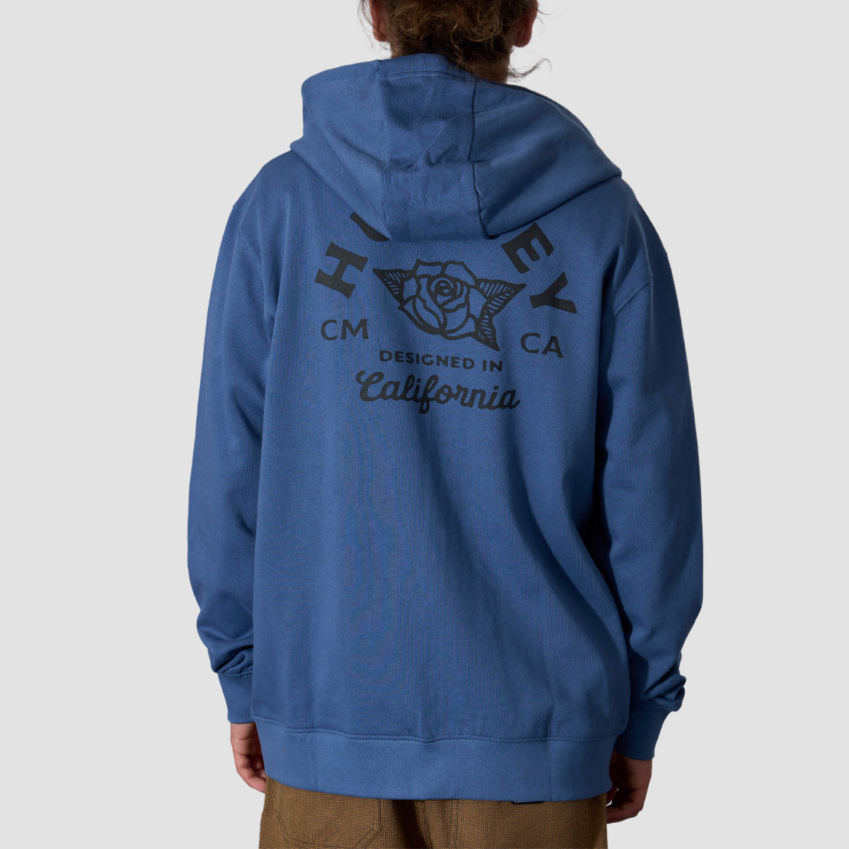 Hurley Sider Zip Hoodie Grey Teal