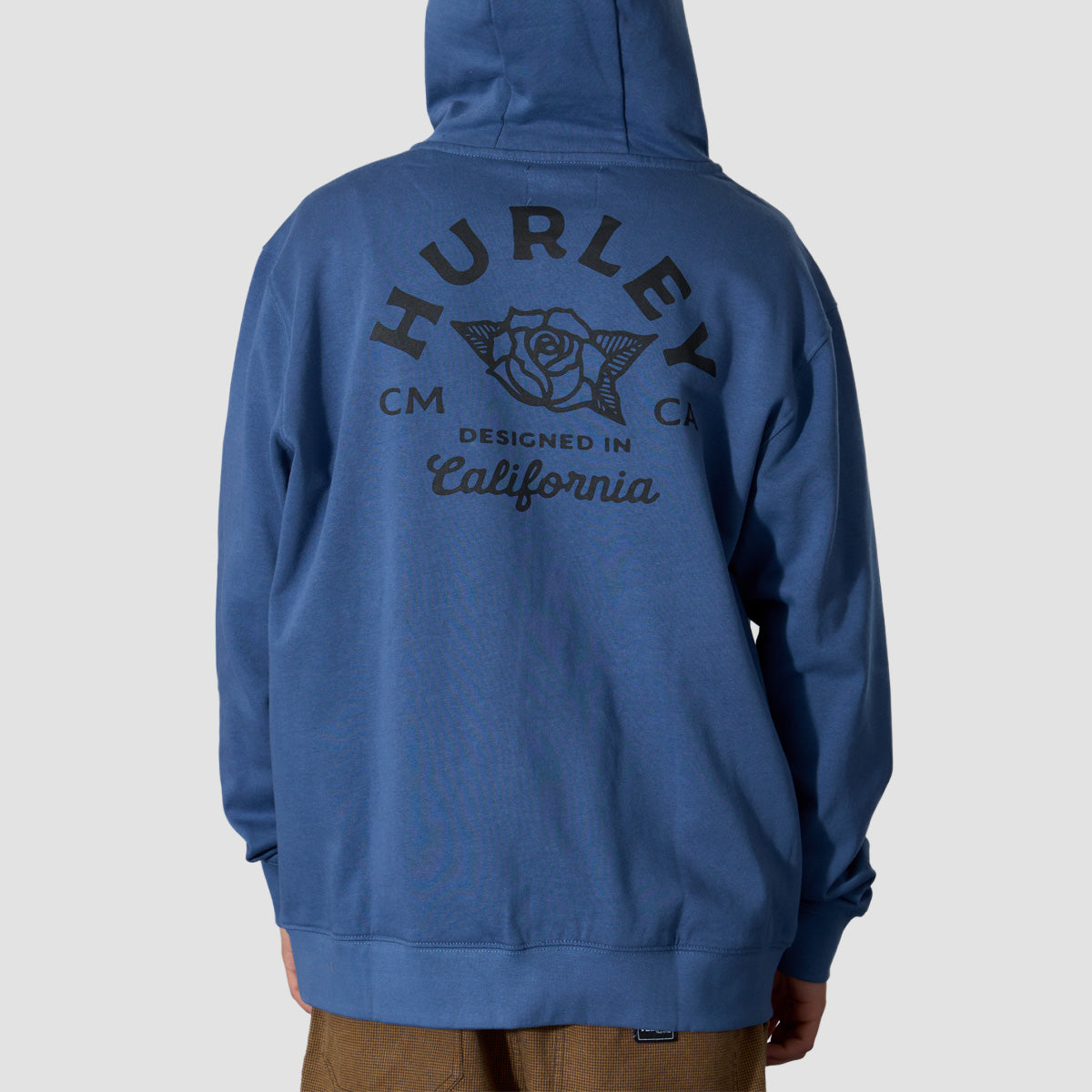 Hurley Sider Zip Hoodie Grey Teal