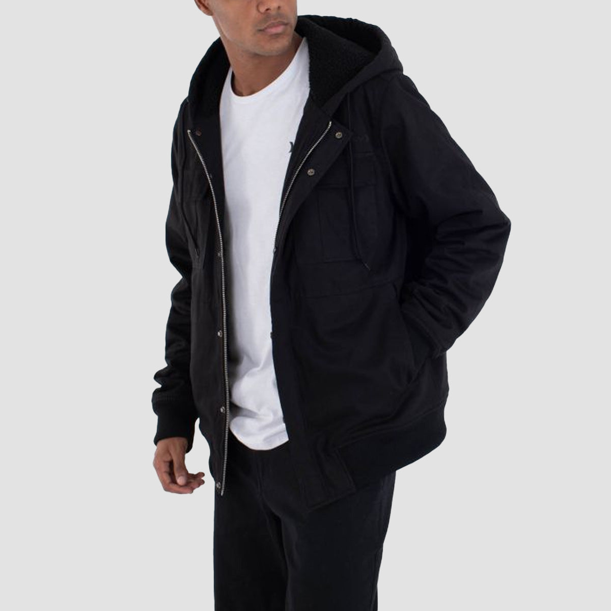 Hurley Surge 2.0 Sherpa Lined Jacket Black