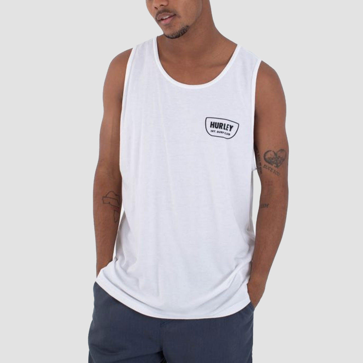 Hurley Tahiti Tank Vest White
