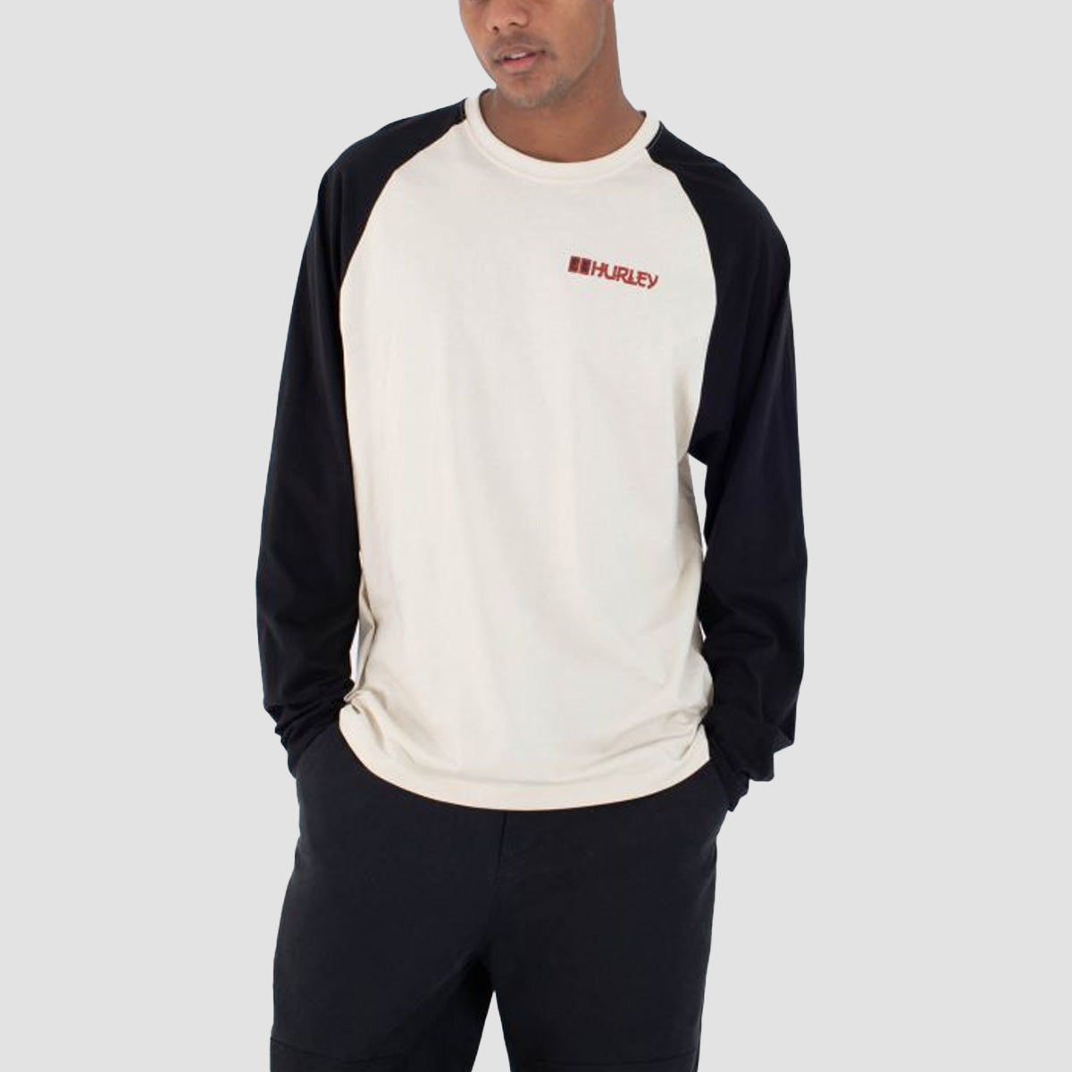 Hurley Tattoo Raglan Longsleeve T-Shirt Bone