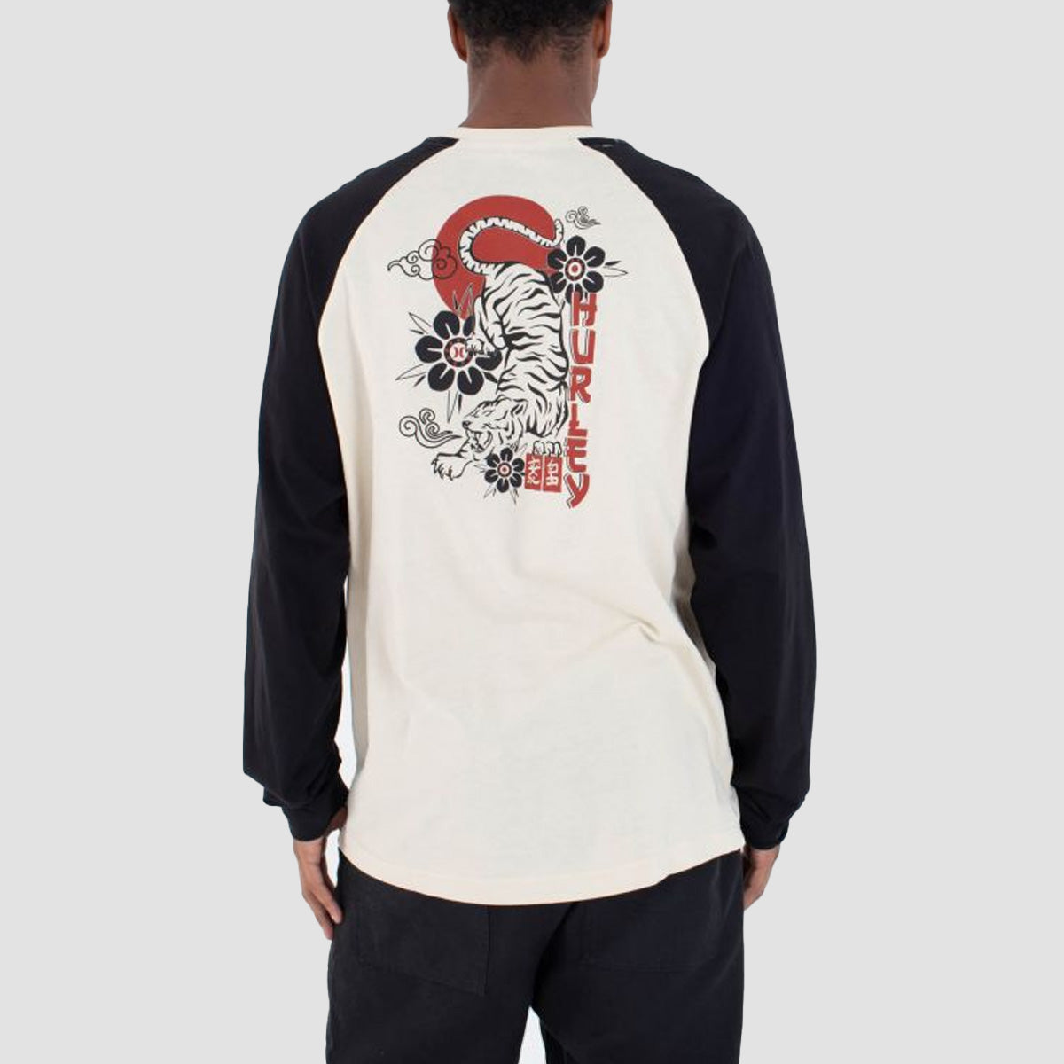 Hurley Tattoo Raglan Longsleeve T-Shirt Bone