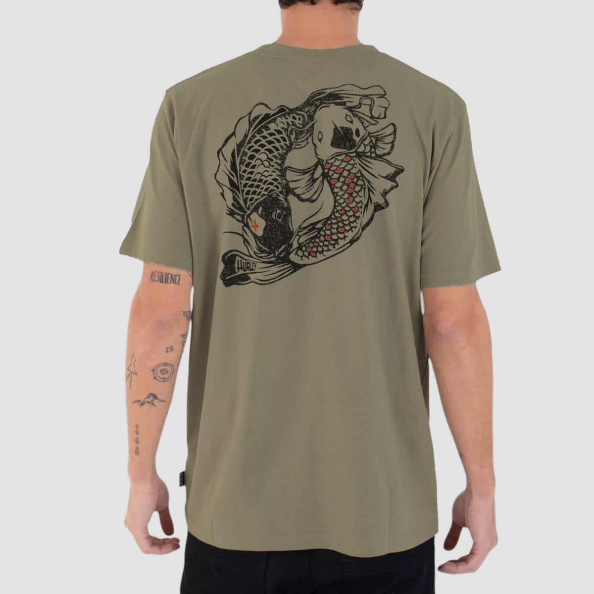 Hurley Tattoo T-Shirt Army