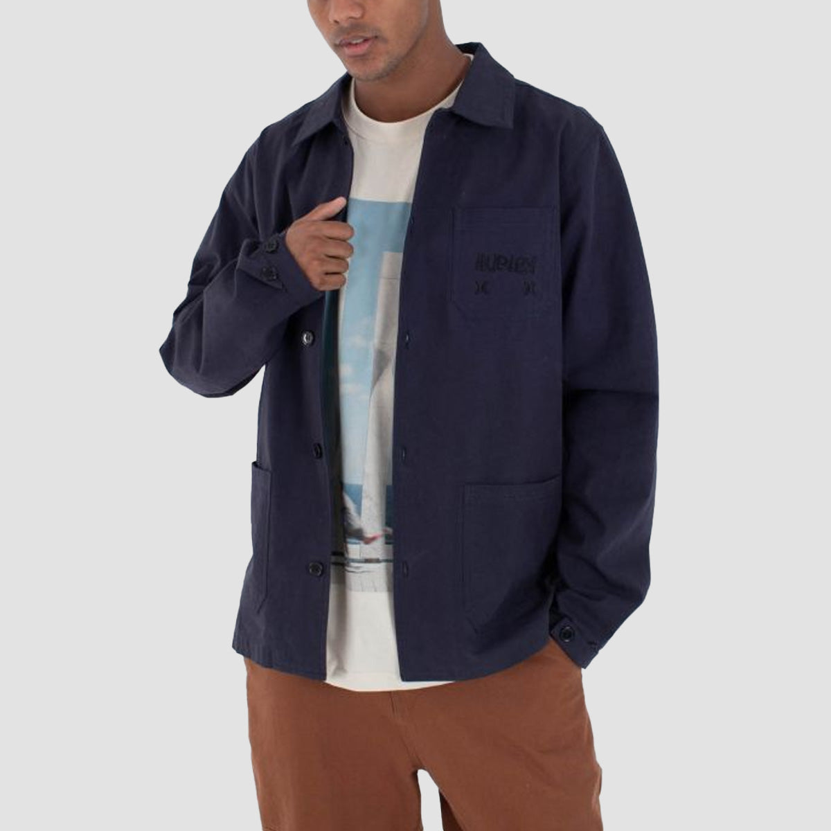 Hurley Upper BCNSK8 Jacket Armored Navy