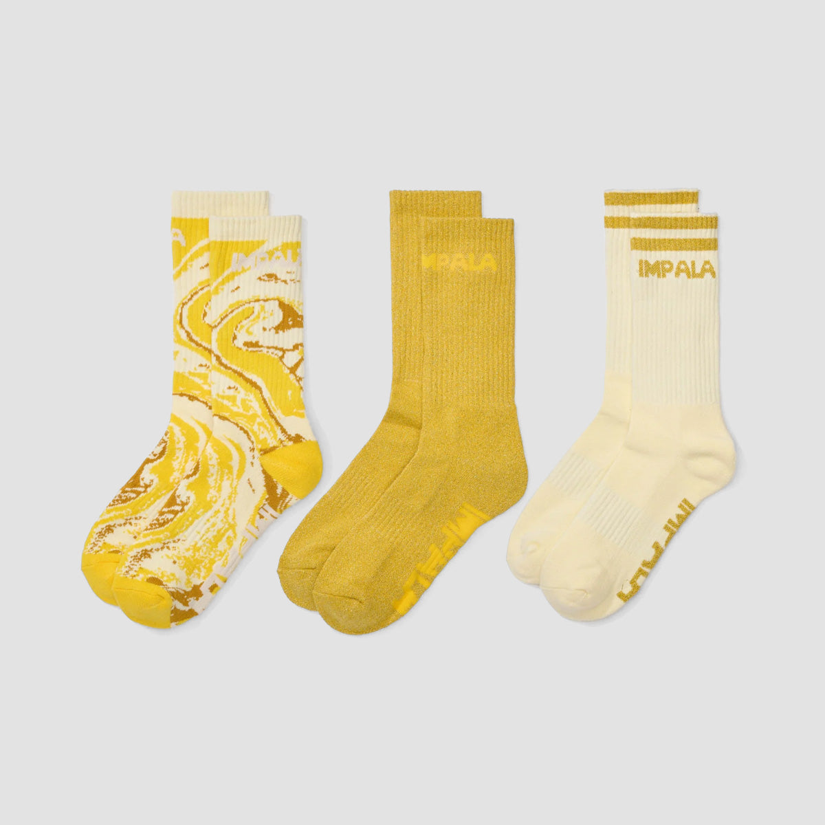 Impala Marawa Socks 3 Pack Marawa Gold