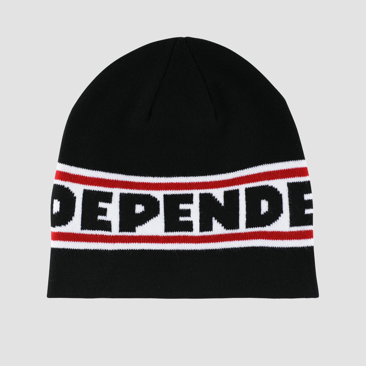 Independent Bar Logo Skull Beanie Black