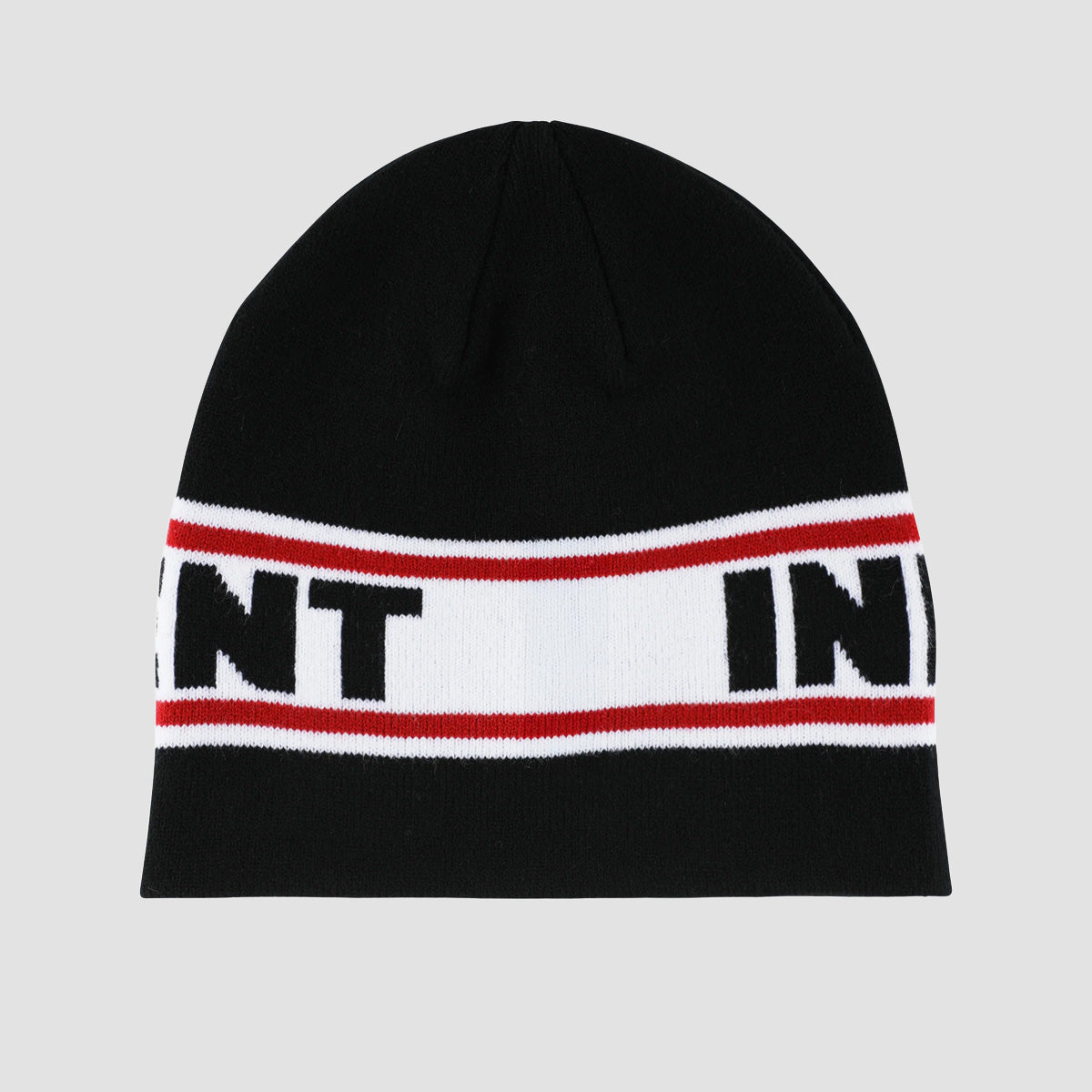 Independent Bar Logo Skull Beanie Black