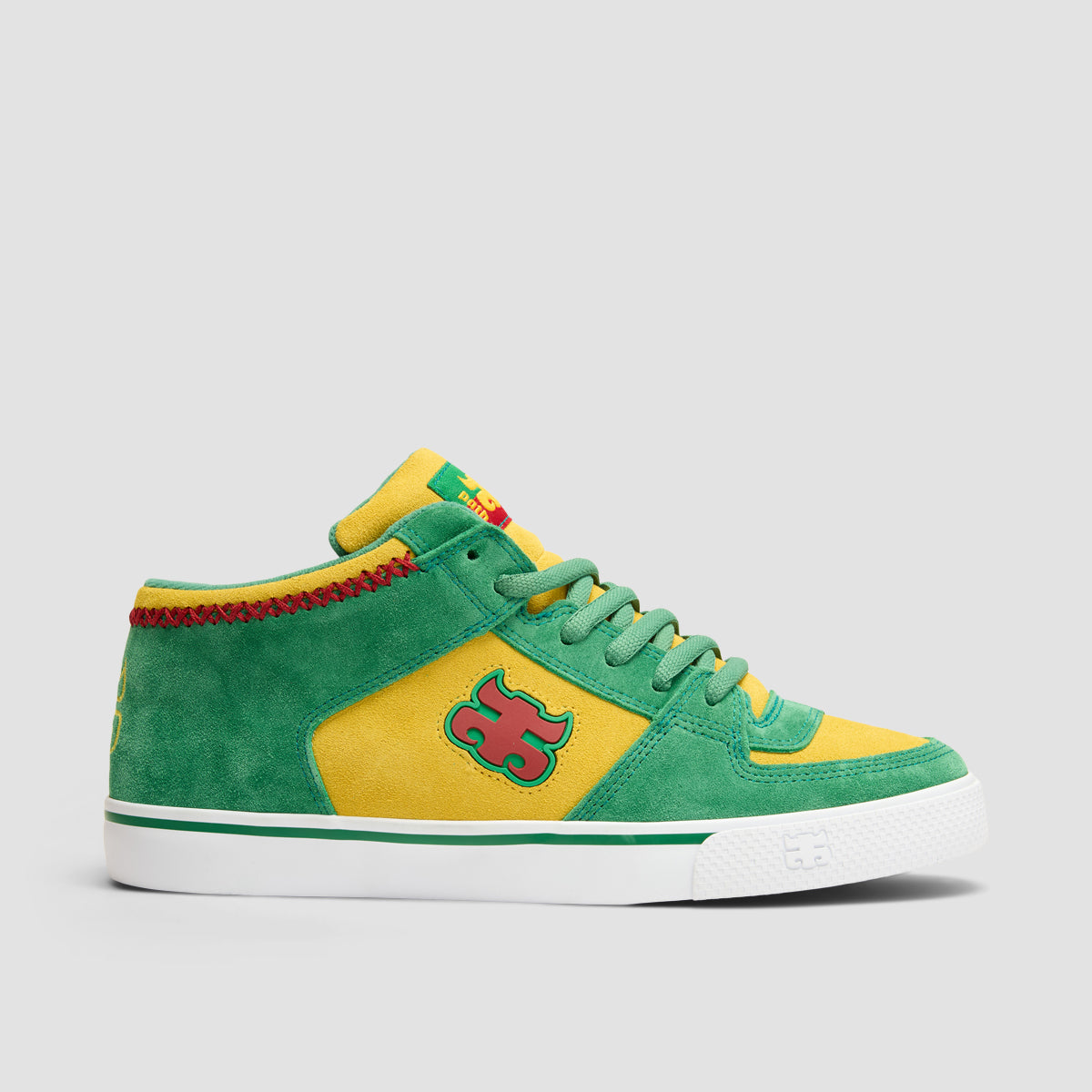 IPATH Reed Mid Top Shoes - Rasta Green/Yellow