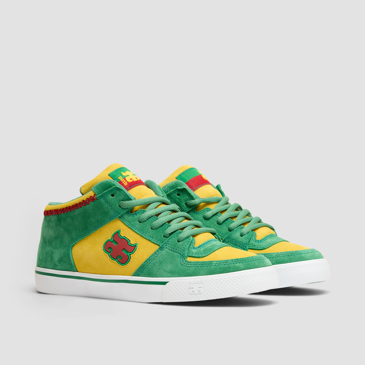 IPATH Reed Mid Top Shoes  - Rasta Green/Yellow