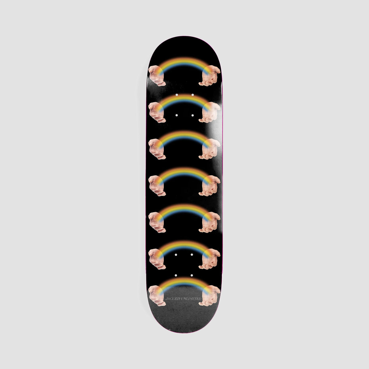 Jacuzzi Unlimited Rainbow Hands Jet Ski EX7 Skateboard Deck Black - 8.5"