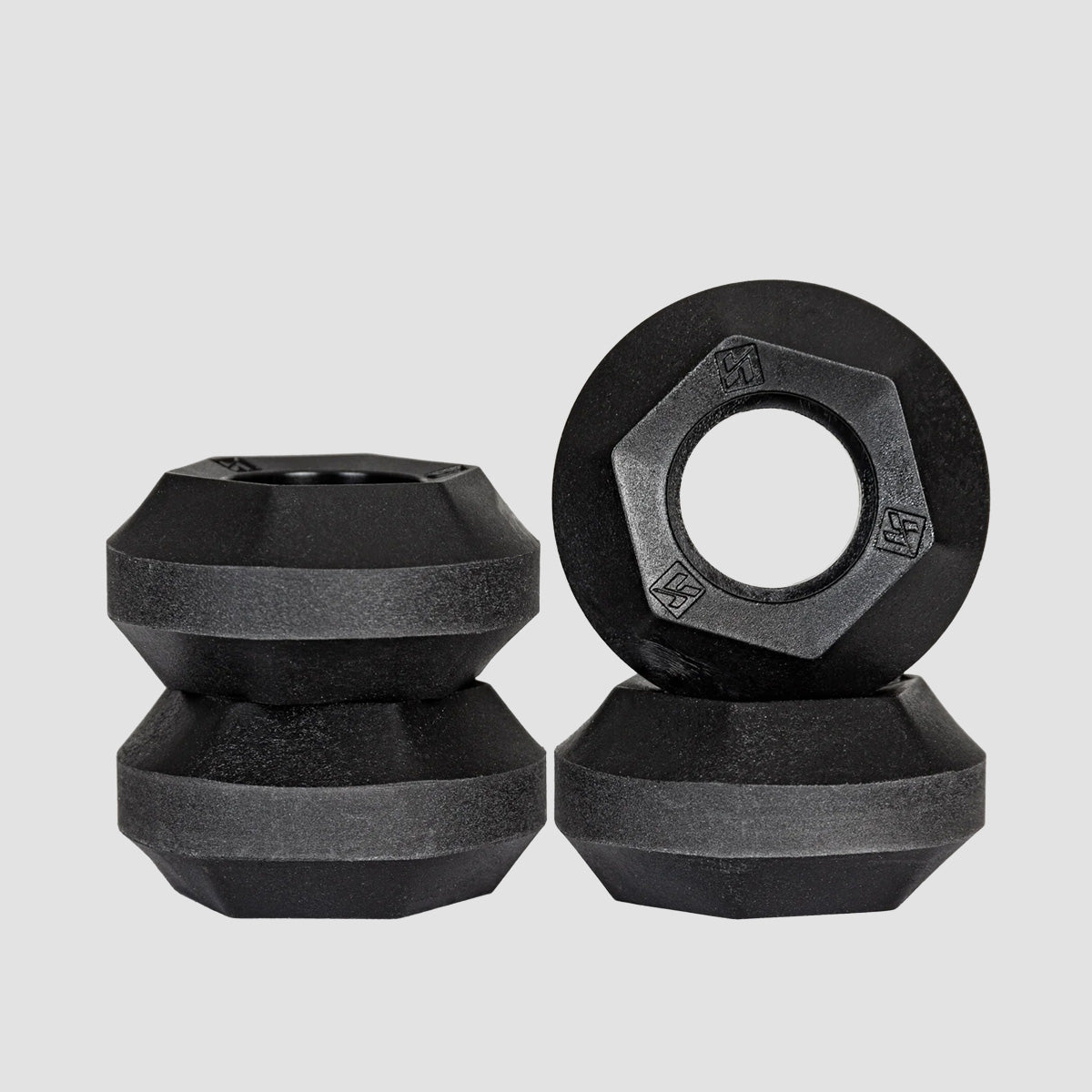 Sliders Rims Kizer Sliders Antirocker Aggressive Inline Skate Wheels x4 Black 49mm