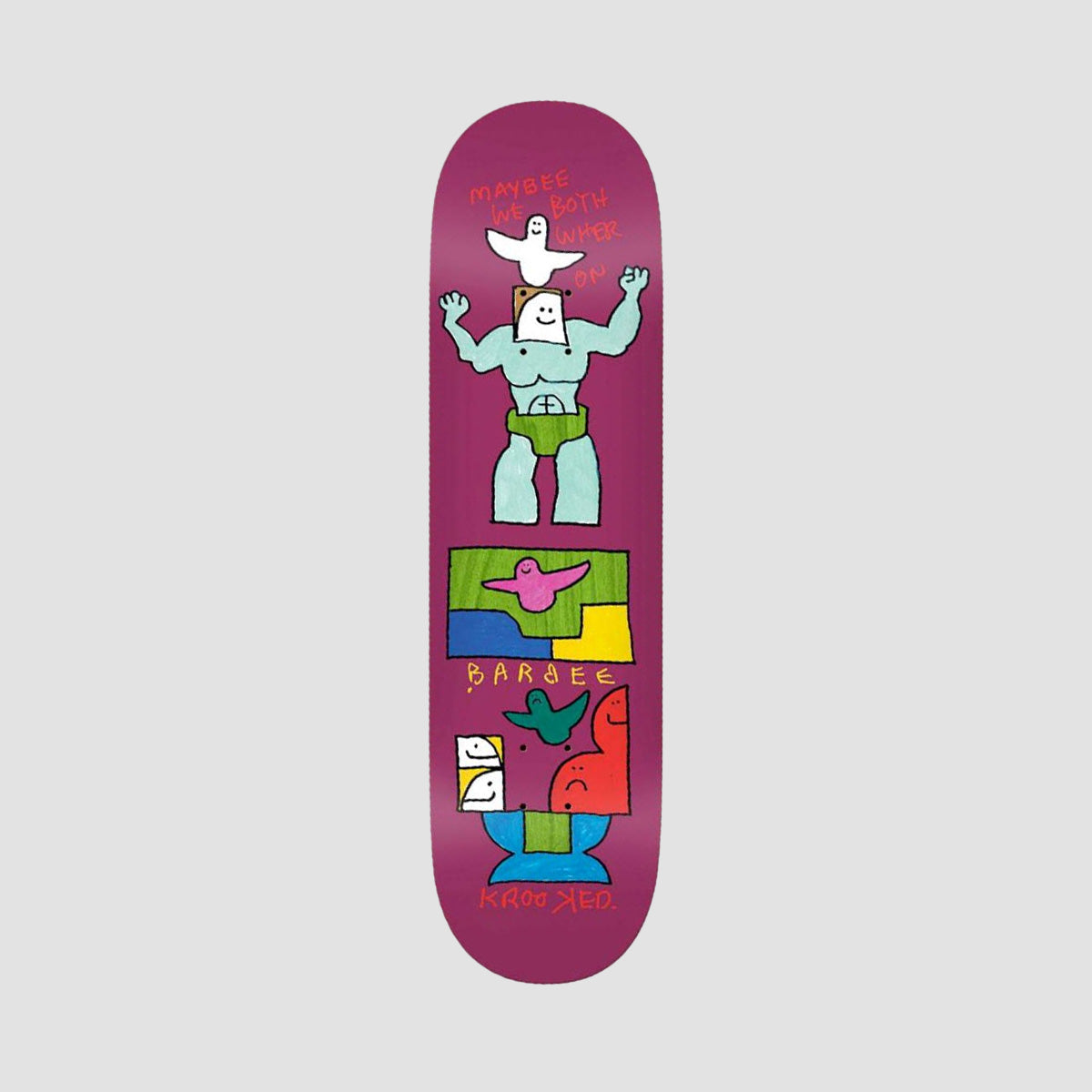 Krooked Barbee We Skateboard Deck - 8.75"