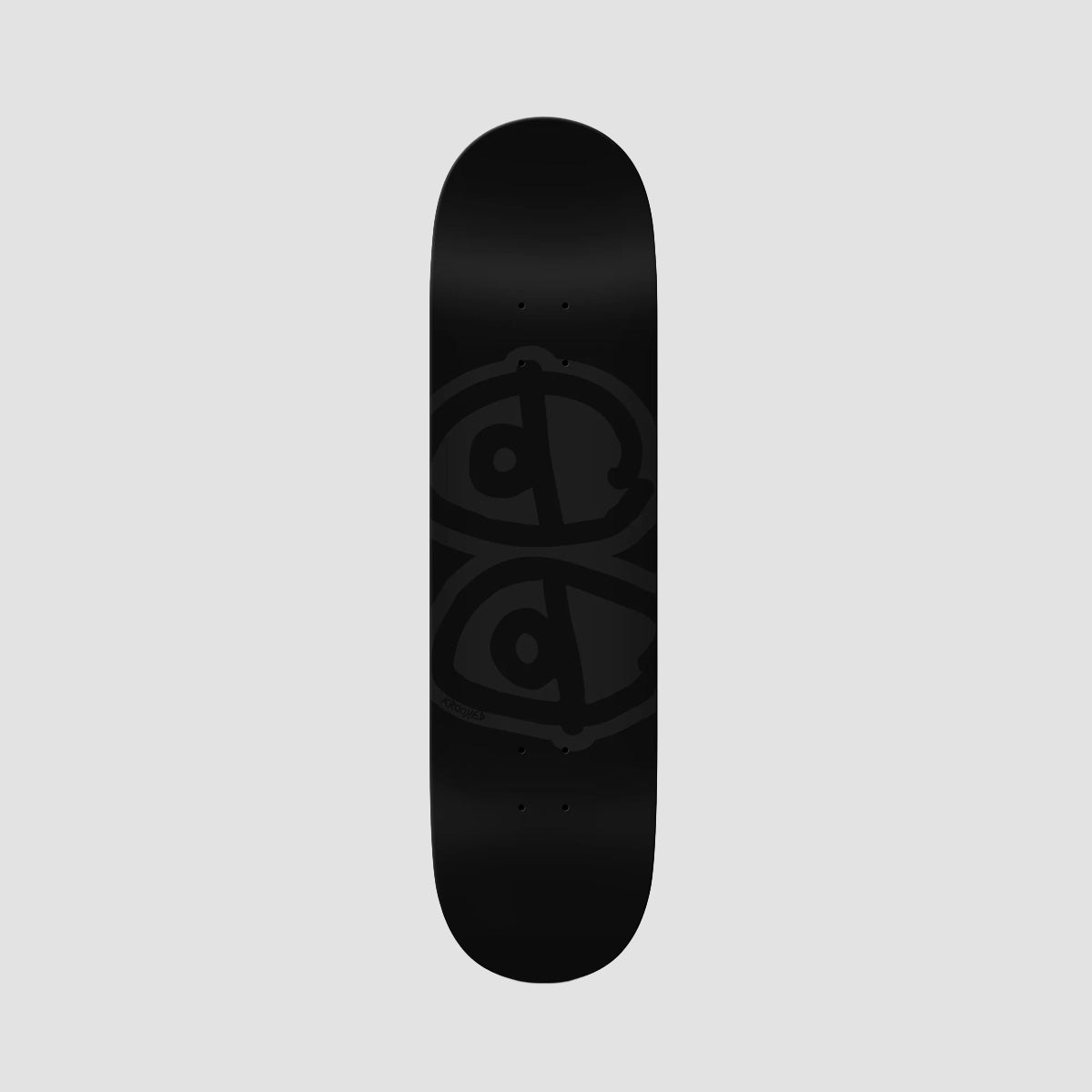 Krooked Team Eyes Skateboard Deck Black Dipped - 8.5"