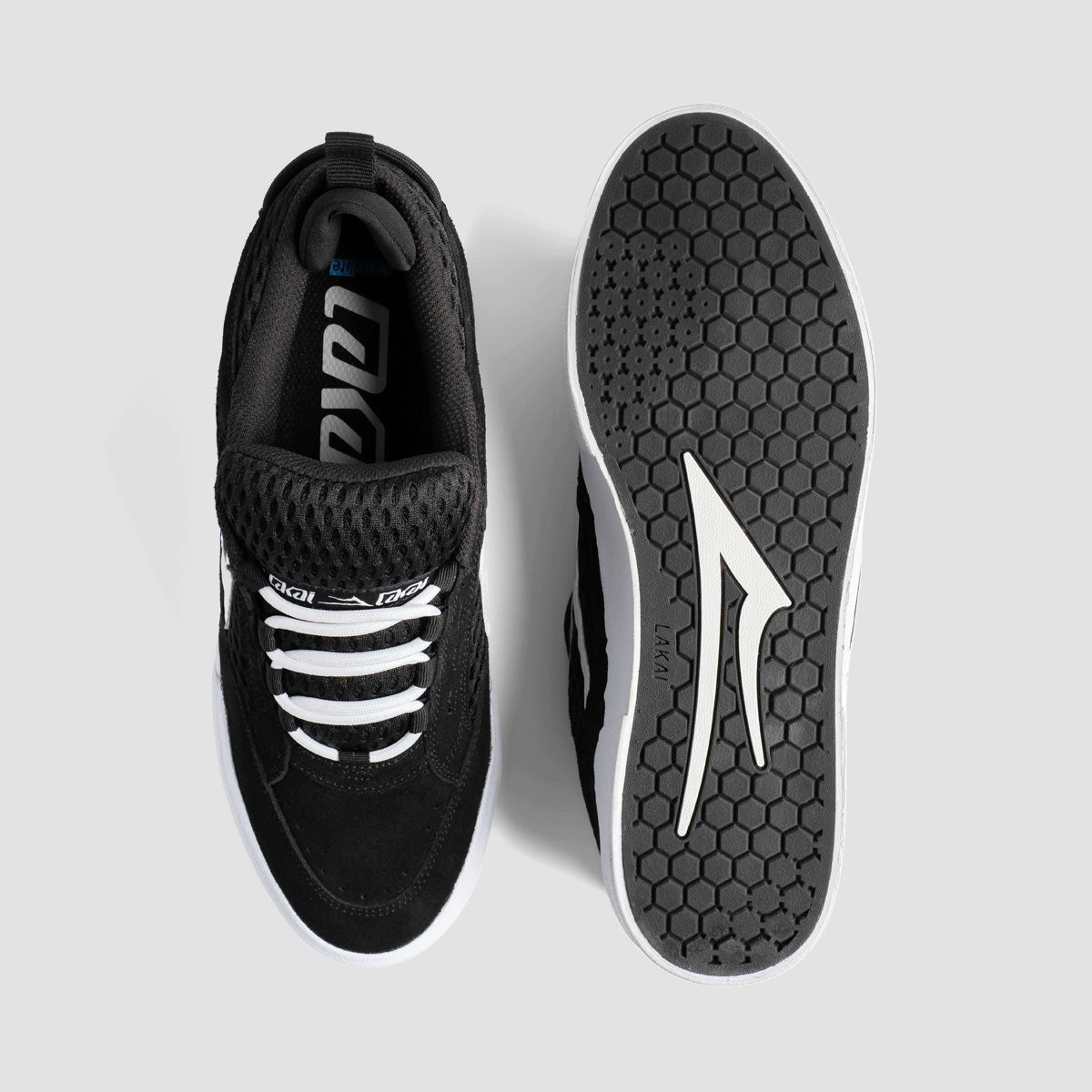 Lakai Aran Shoes - Black Suede White