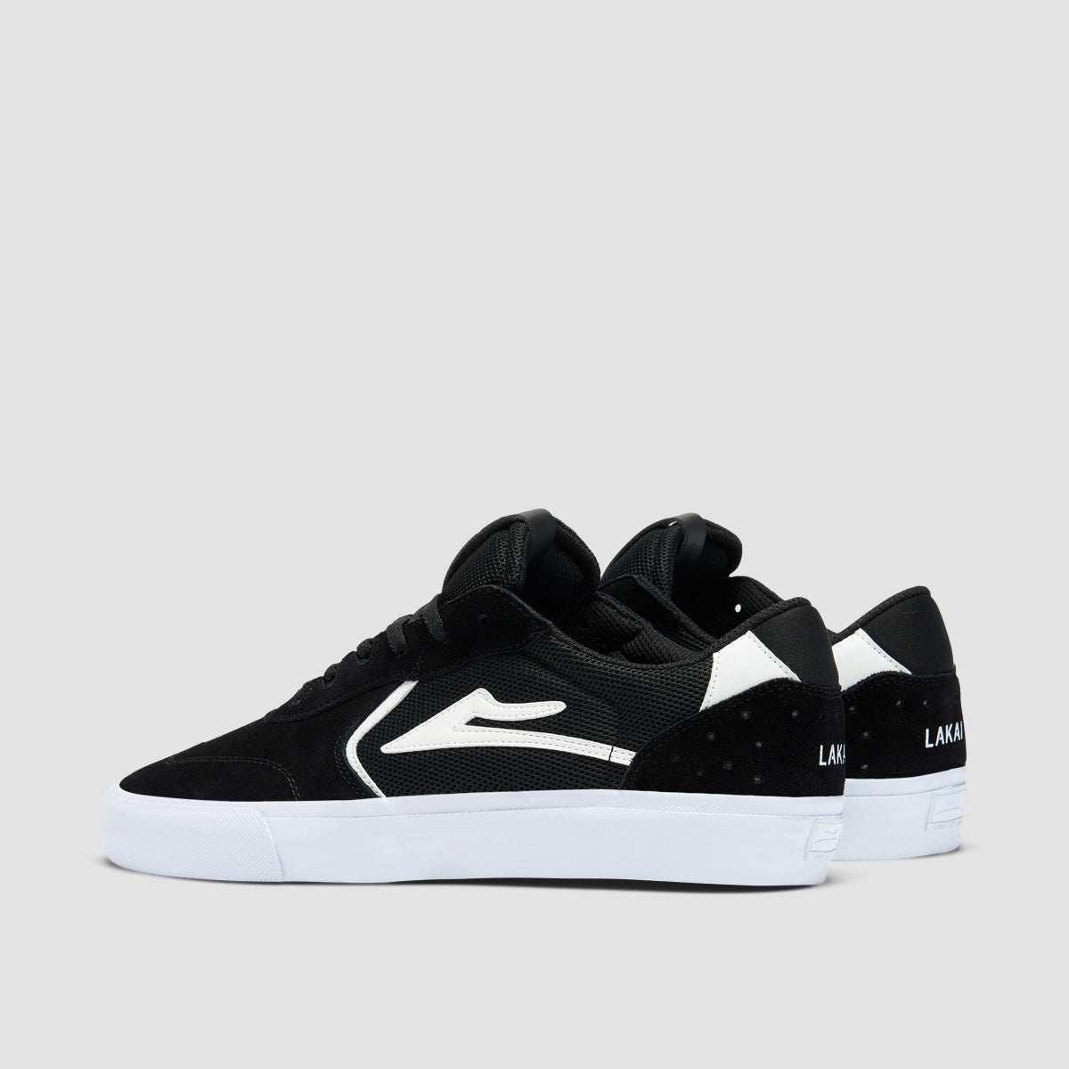 Lakai Atlantic Vulc Shoes - Black/White Suede