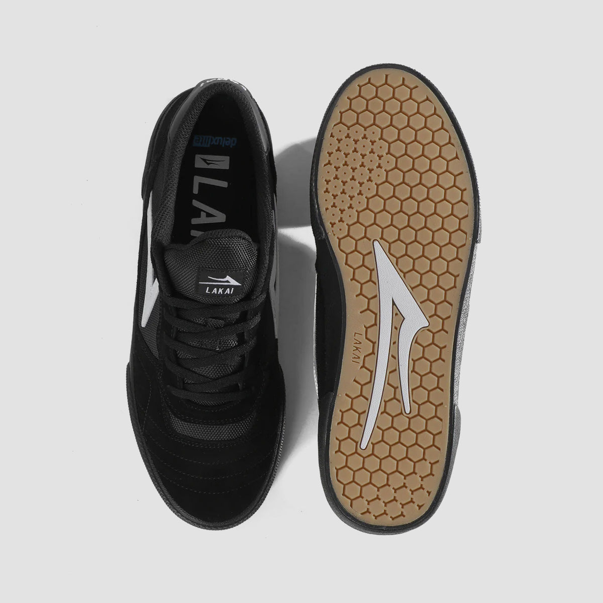 Lakai Cambridge Shoes - Black/Black/White Suede