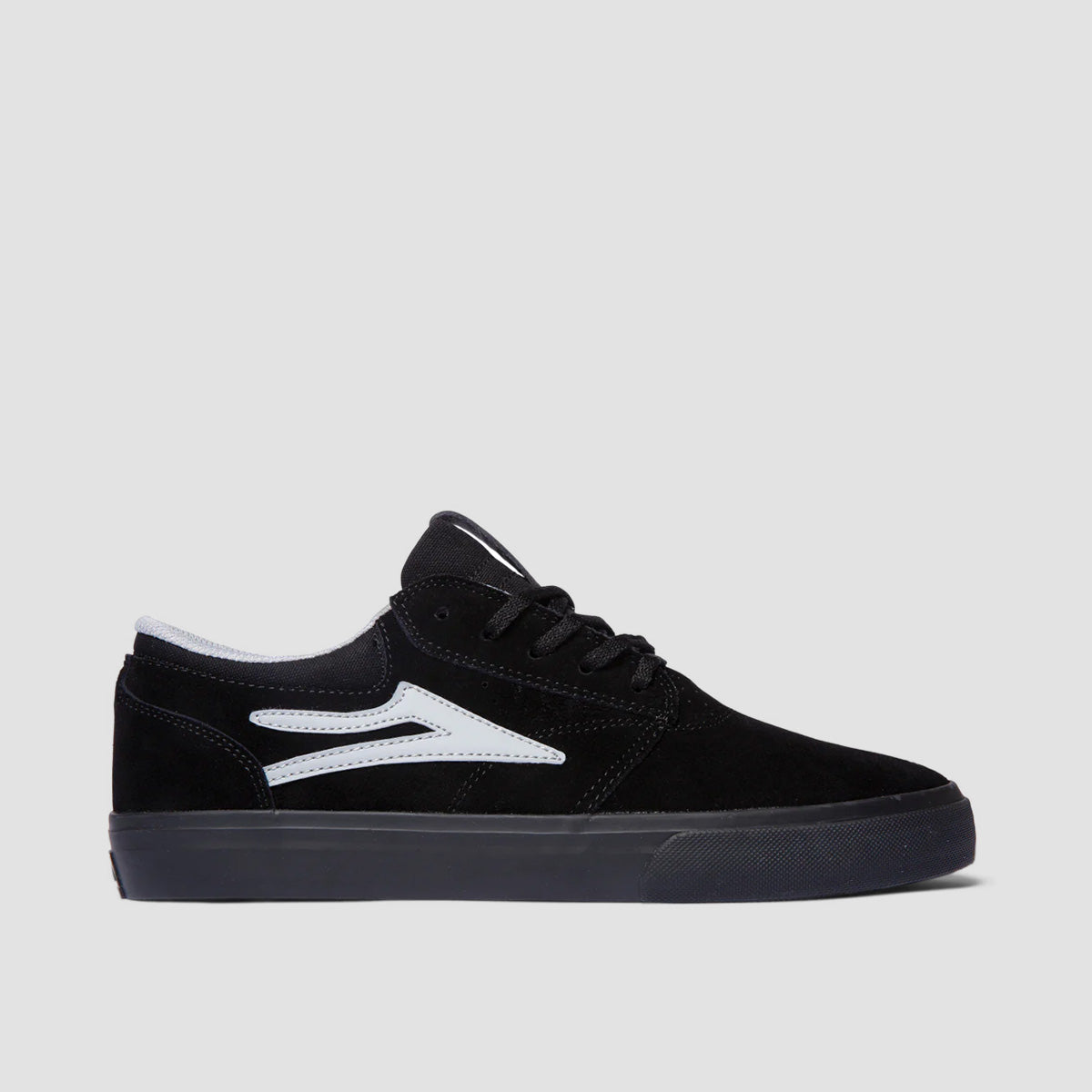 Lakai Griffin Skate Shoes - Black/Black Suede