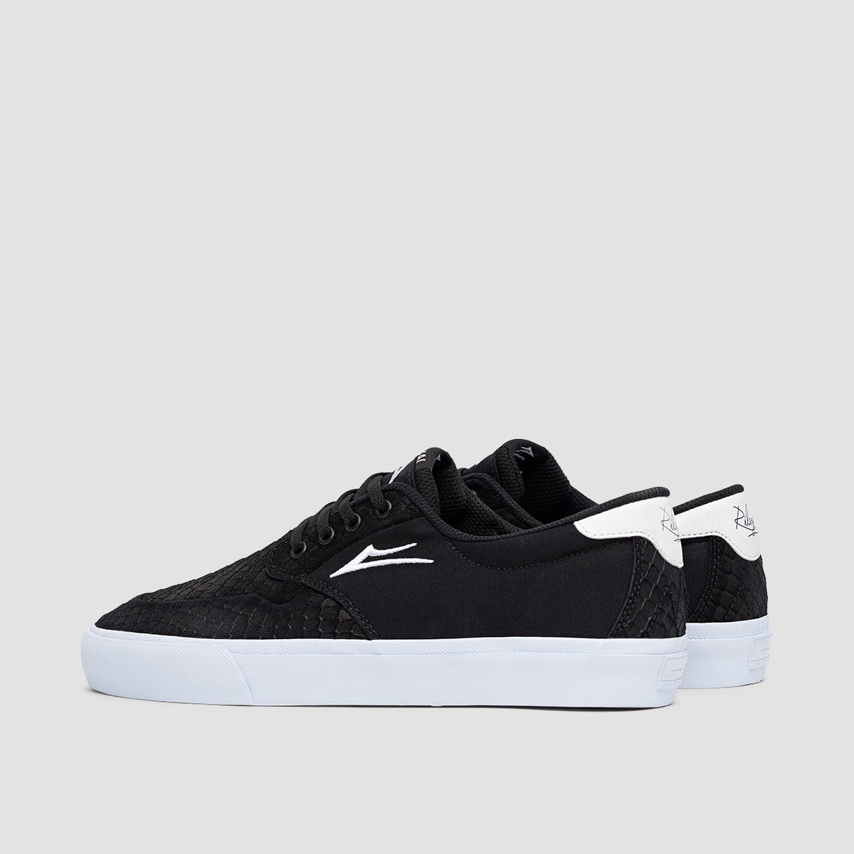 Lakai Riley 3 Shoes - Black Snake Suede