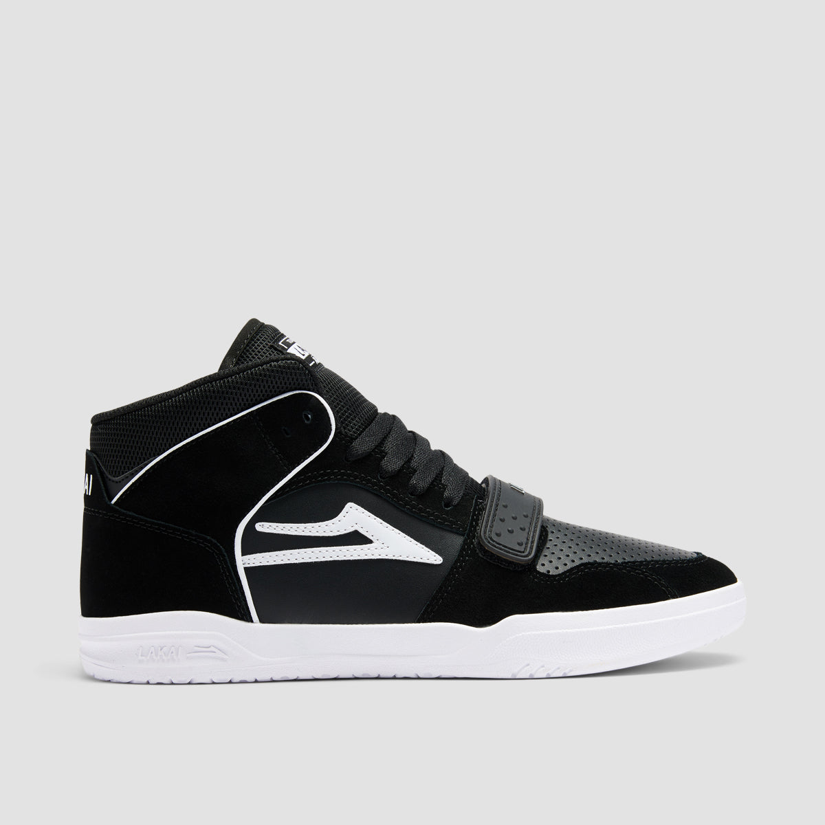 Lakai Telford Mid Top Shoes - Black Suede