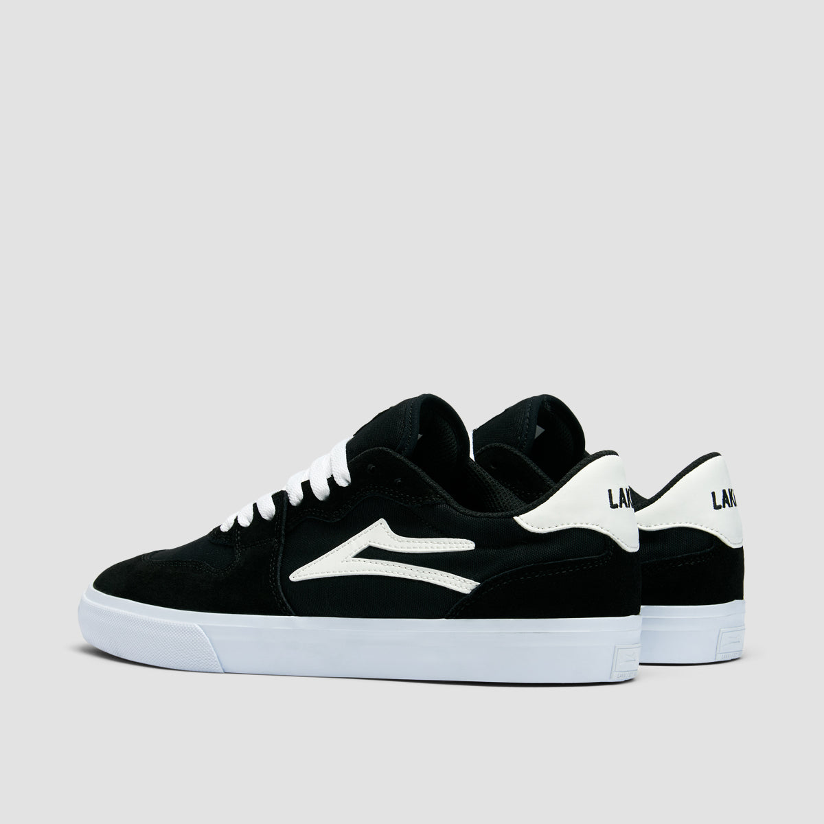 Lakai York Shoes - Black/White Suede