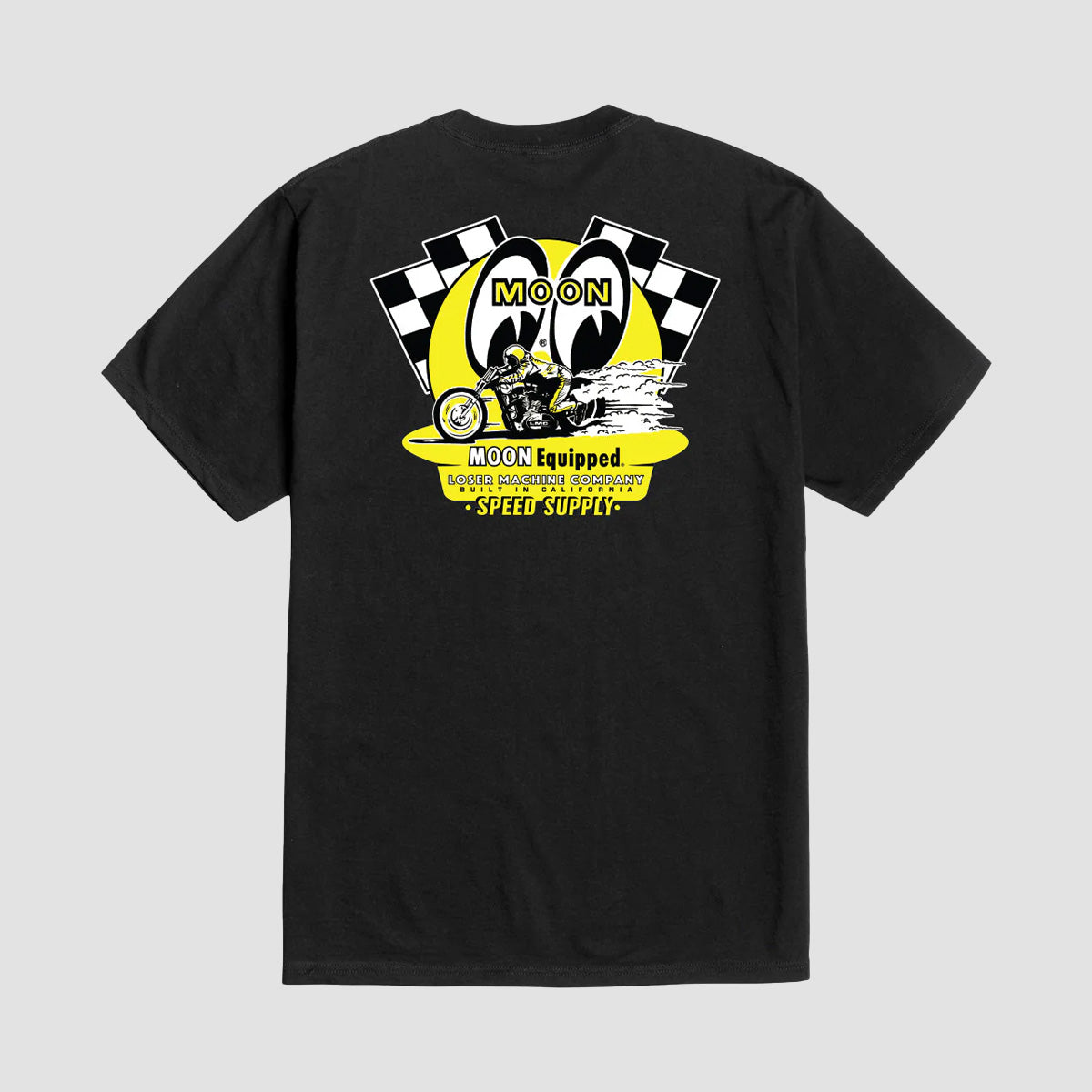 Loser Machine X Mooneyes Quarter Mile T-Shirt Black