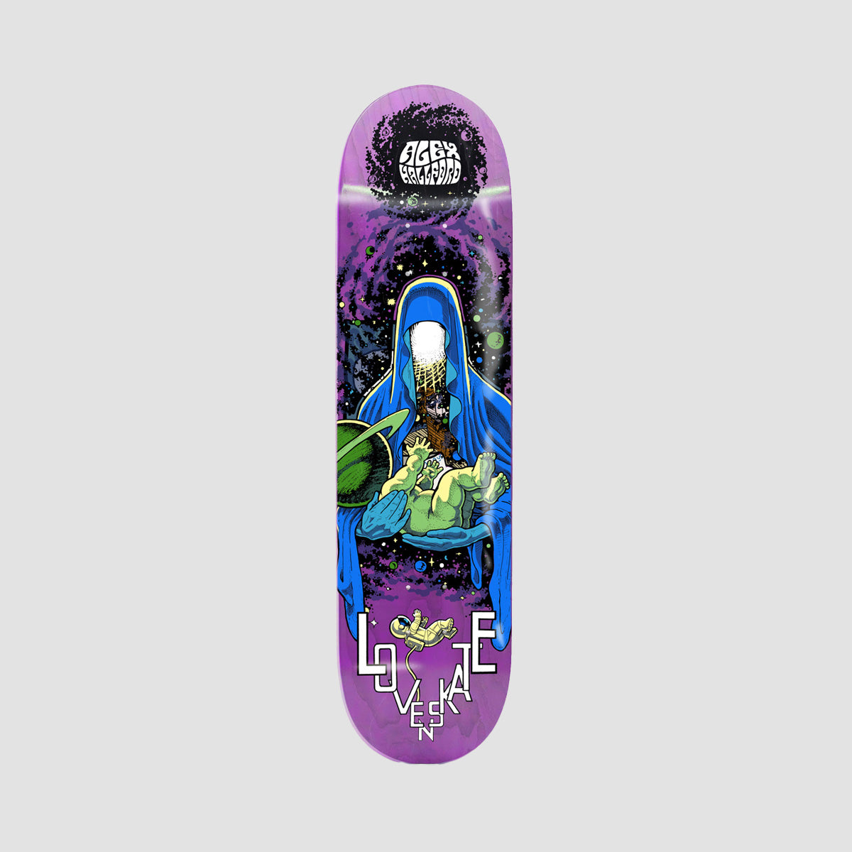 Lovenskate Cosmic Father Hallford Pro Skateboard Deck Various Stains - 8.5"