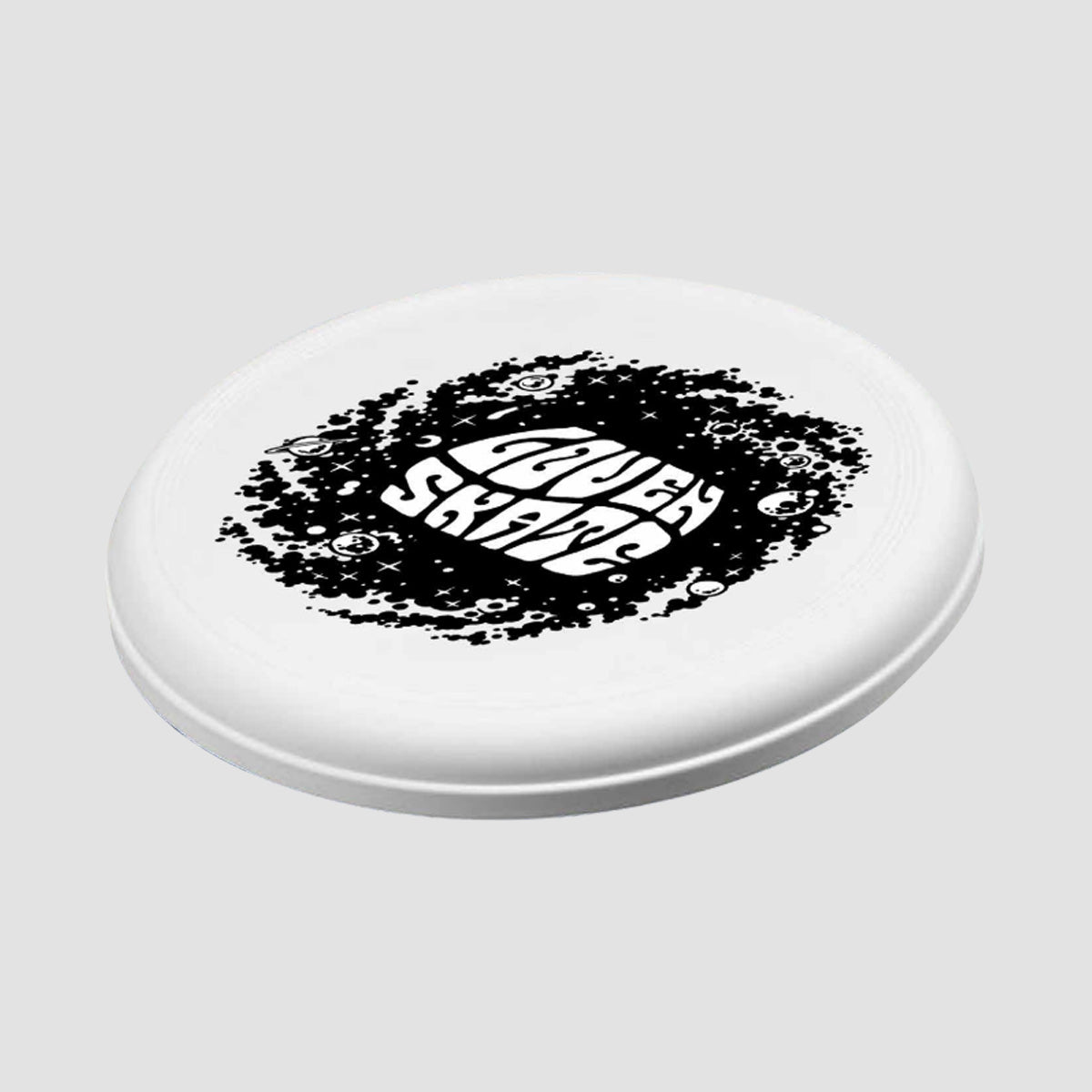 Lovenskate Cosmic Spiral Frisbee White