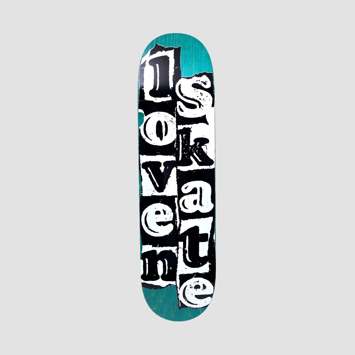 Lovenskate Tear Logo Skateboard Deck Various Stains - 8.478"