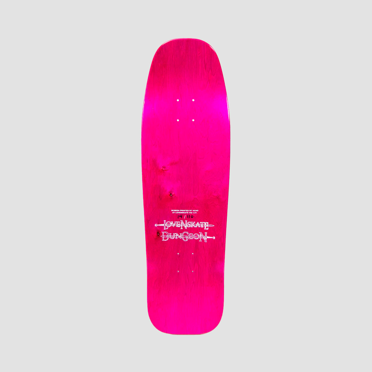 Lovenskate X Dungeon By French Skateboard Deck Various Stains - 9.5"