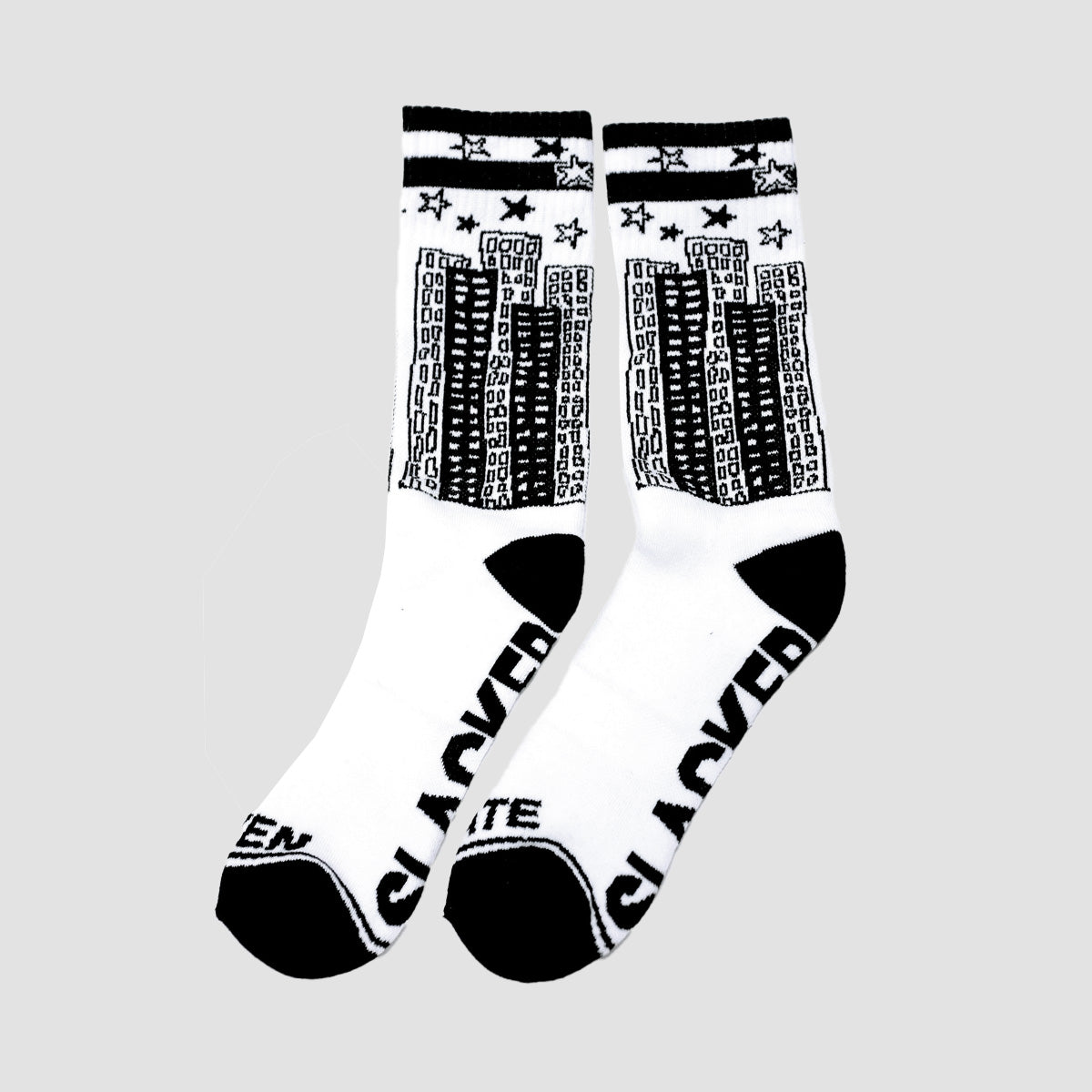 Lovenskate X Slacker Socks White/Black