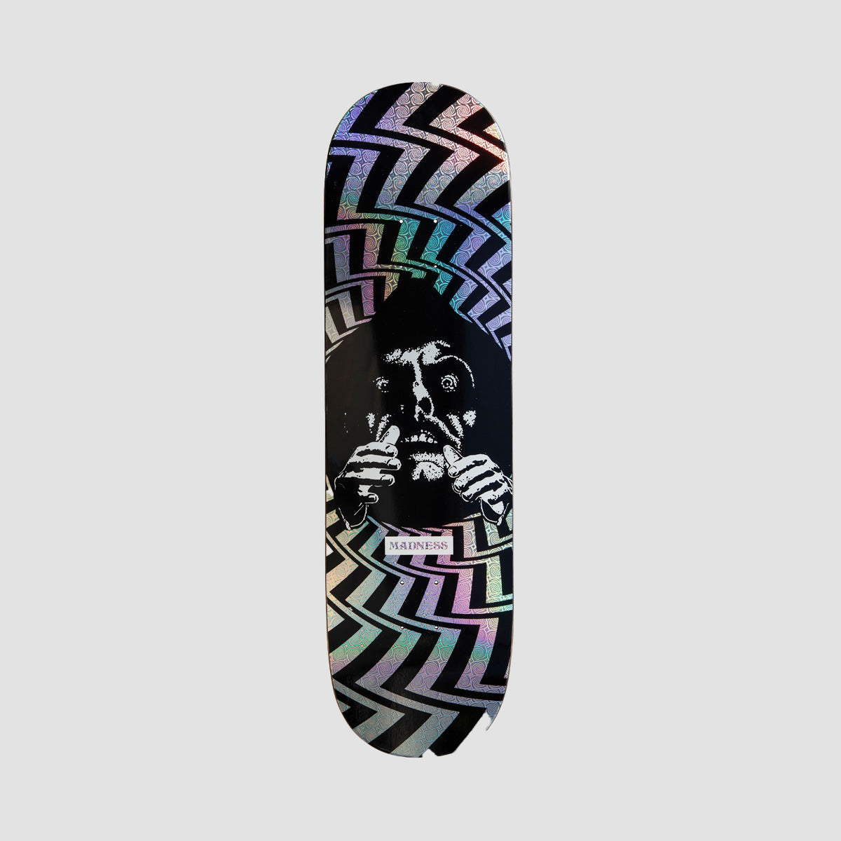 Madness Darkness R7 Skateboard Deck Holograph/Swirl - 9"