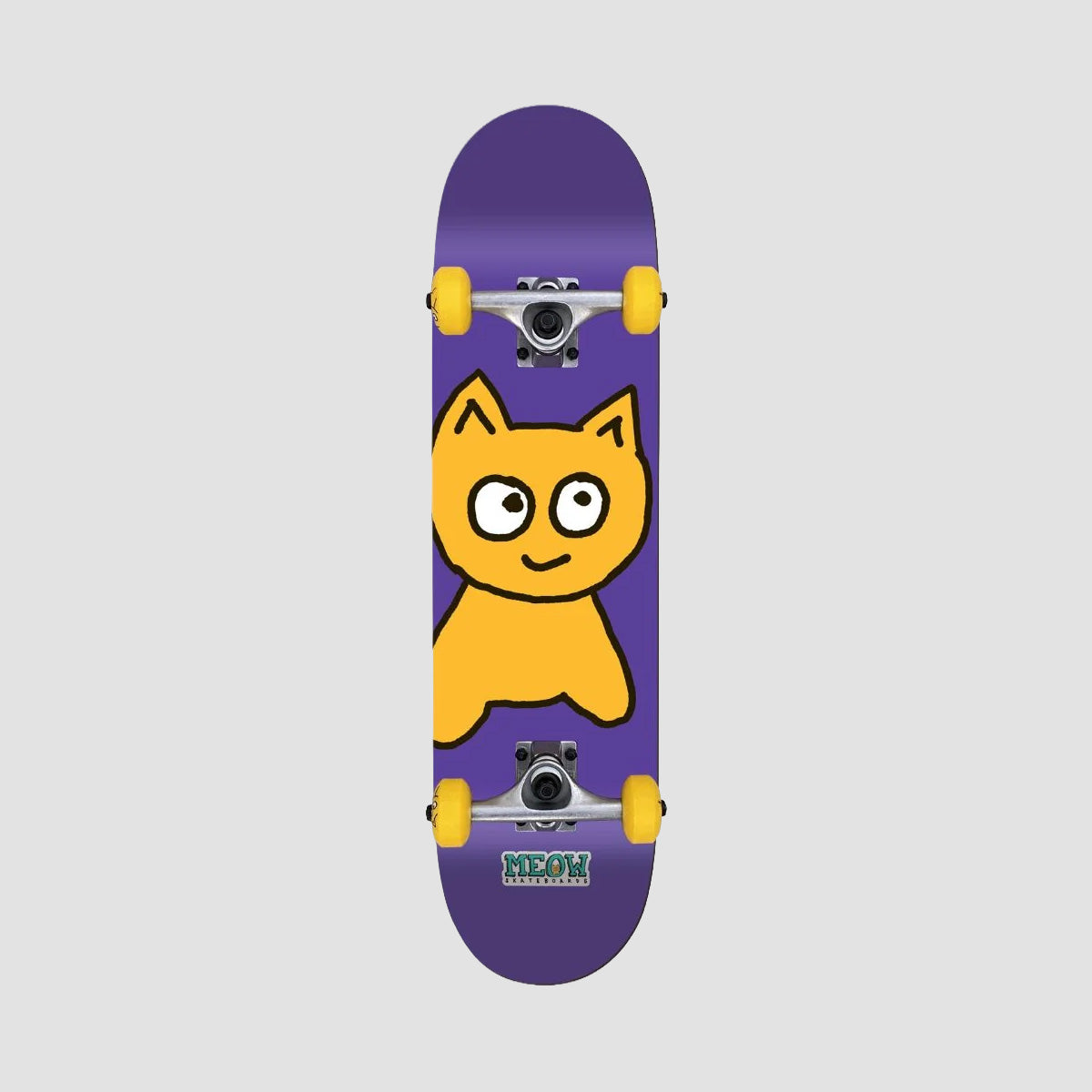 Meow Big Cat Skateboard Purple - 8.25''